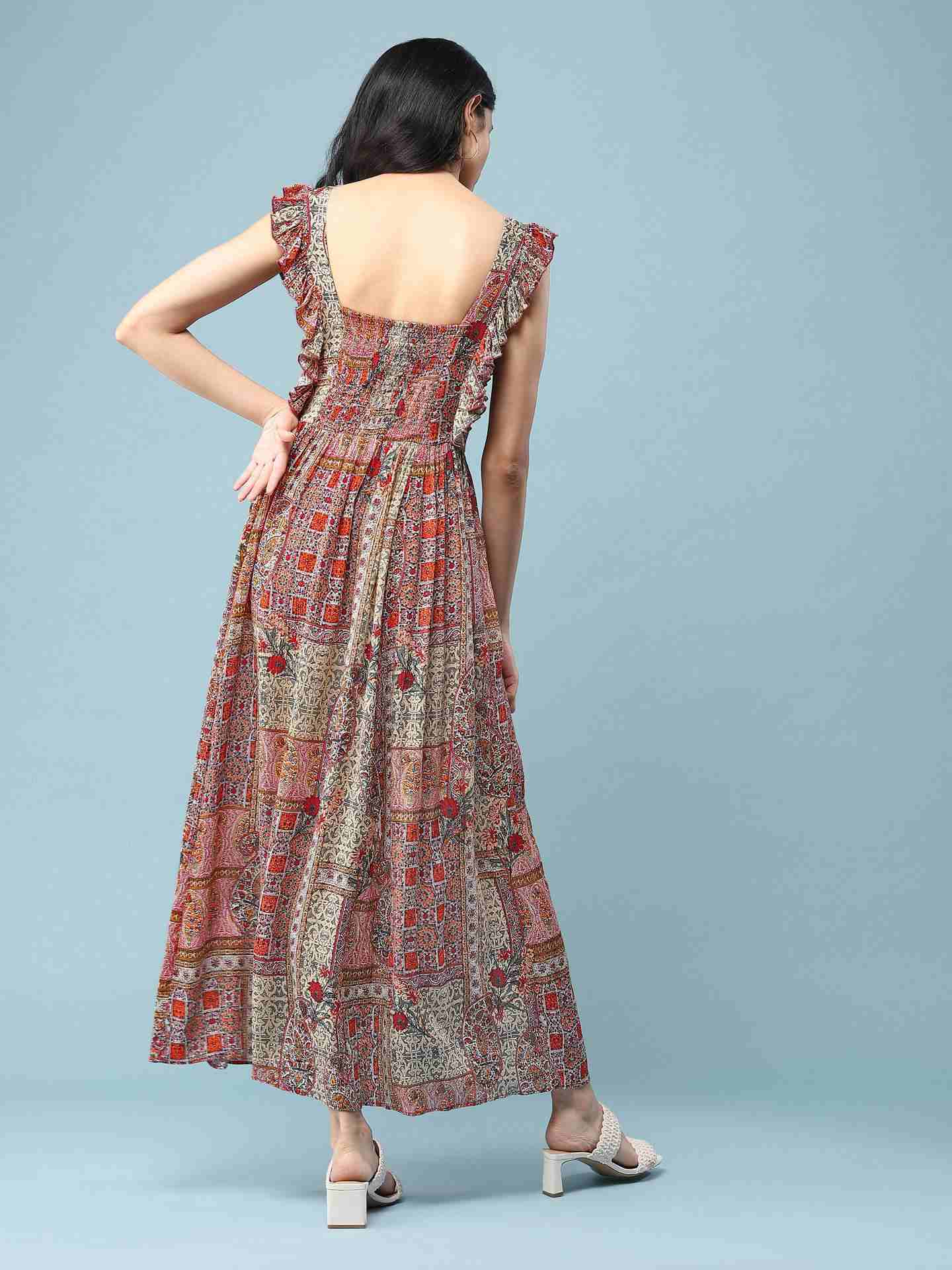 Rust Diva Long Dress