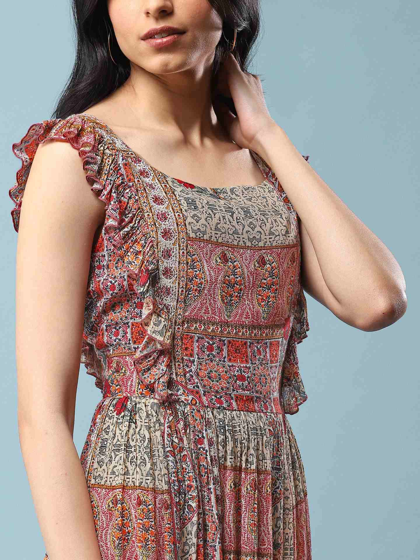 Rust Diva Long Dress