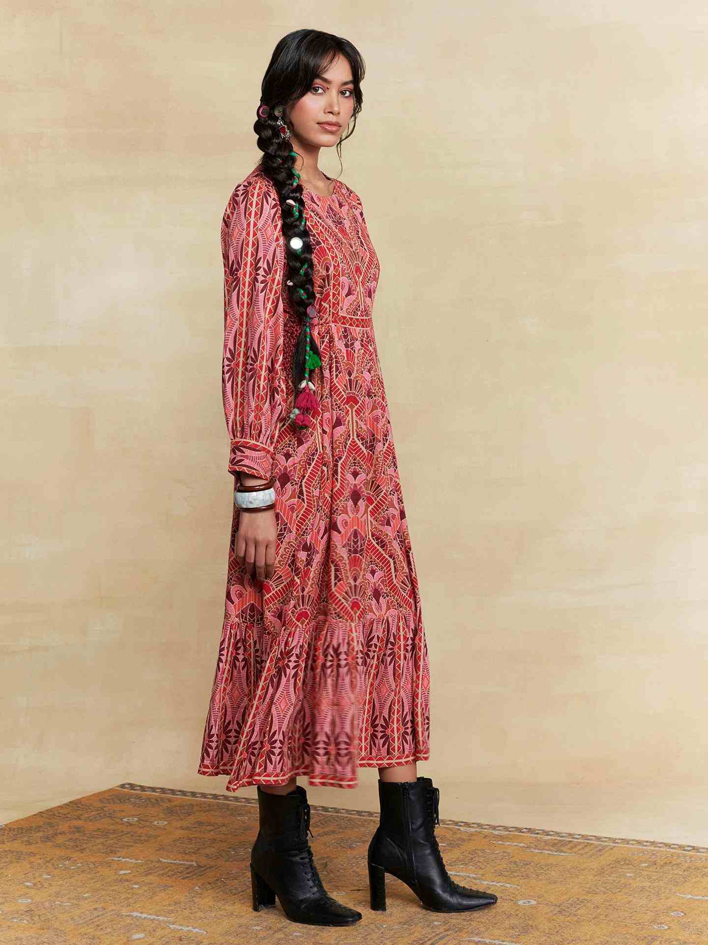 Coral Izmir Long Dress