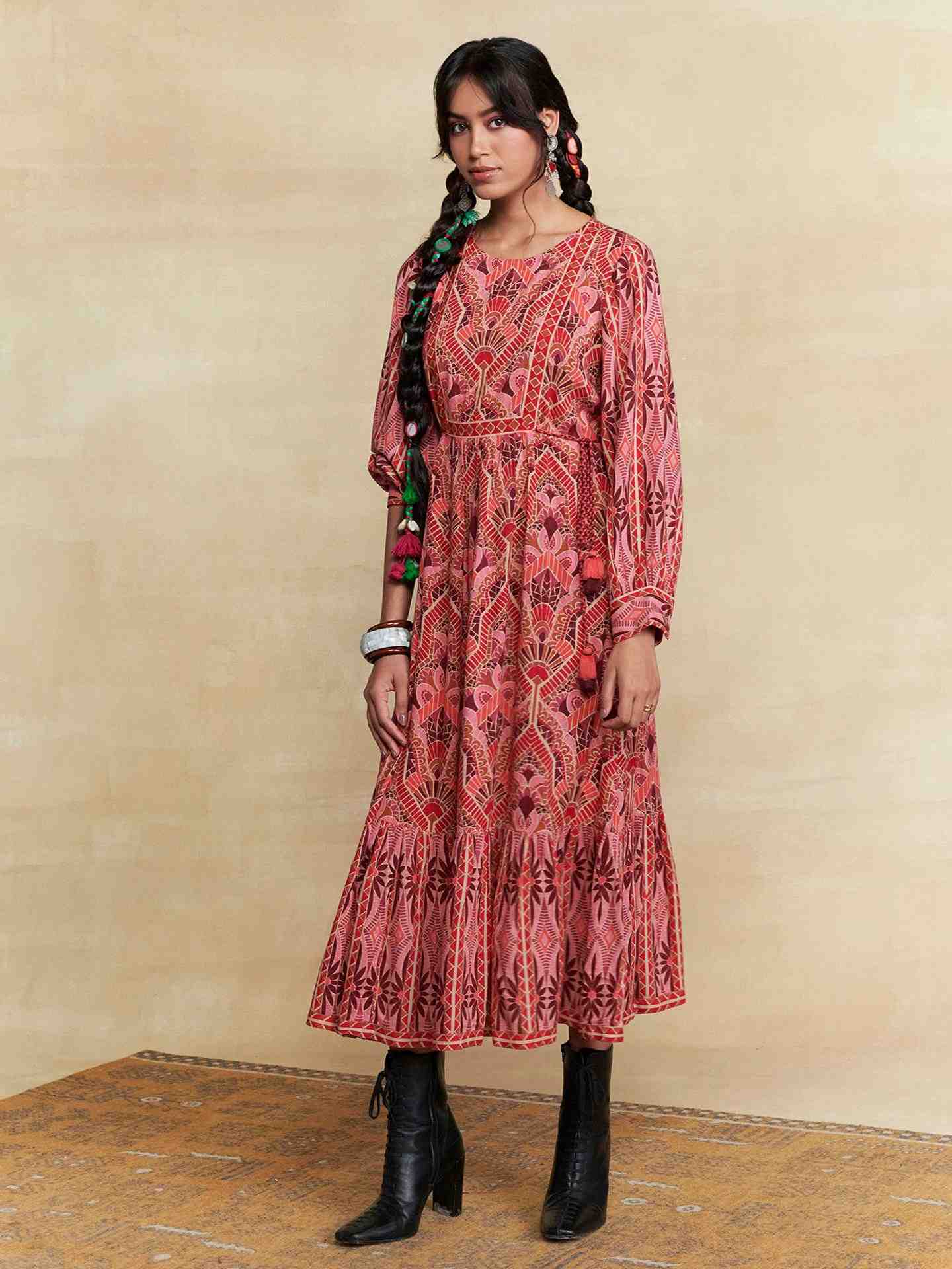 Coral Izmir Long Dress