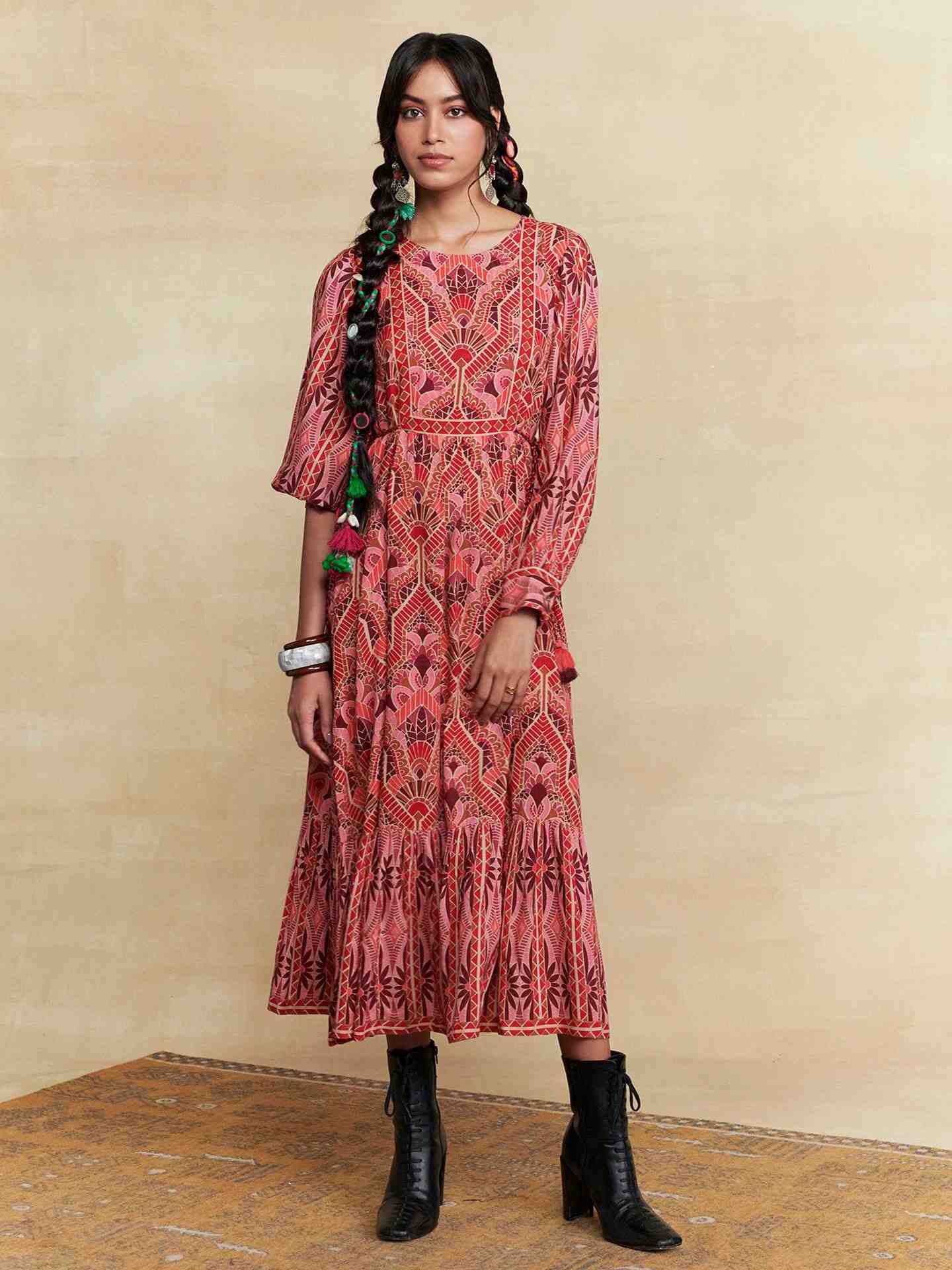 Coral Izmir Long Dress