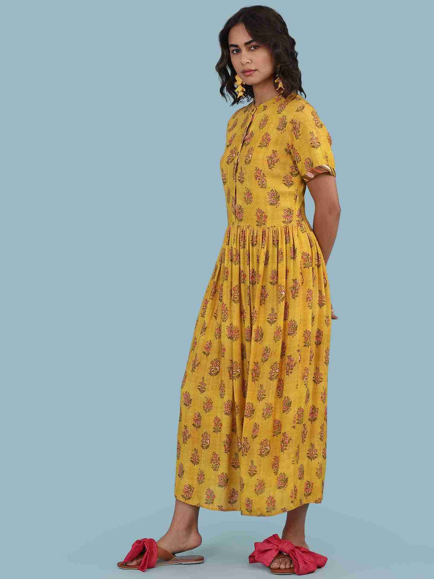 Yellow Basle Long Dress