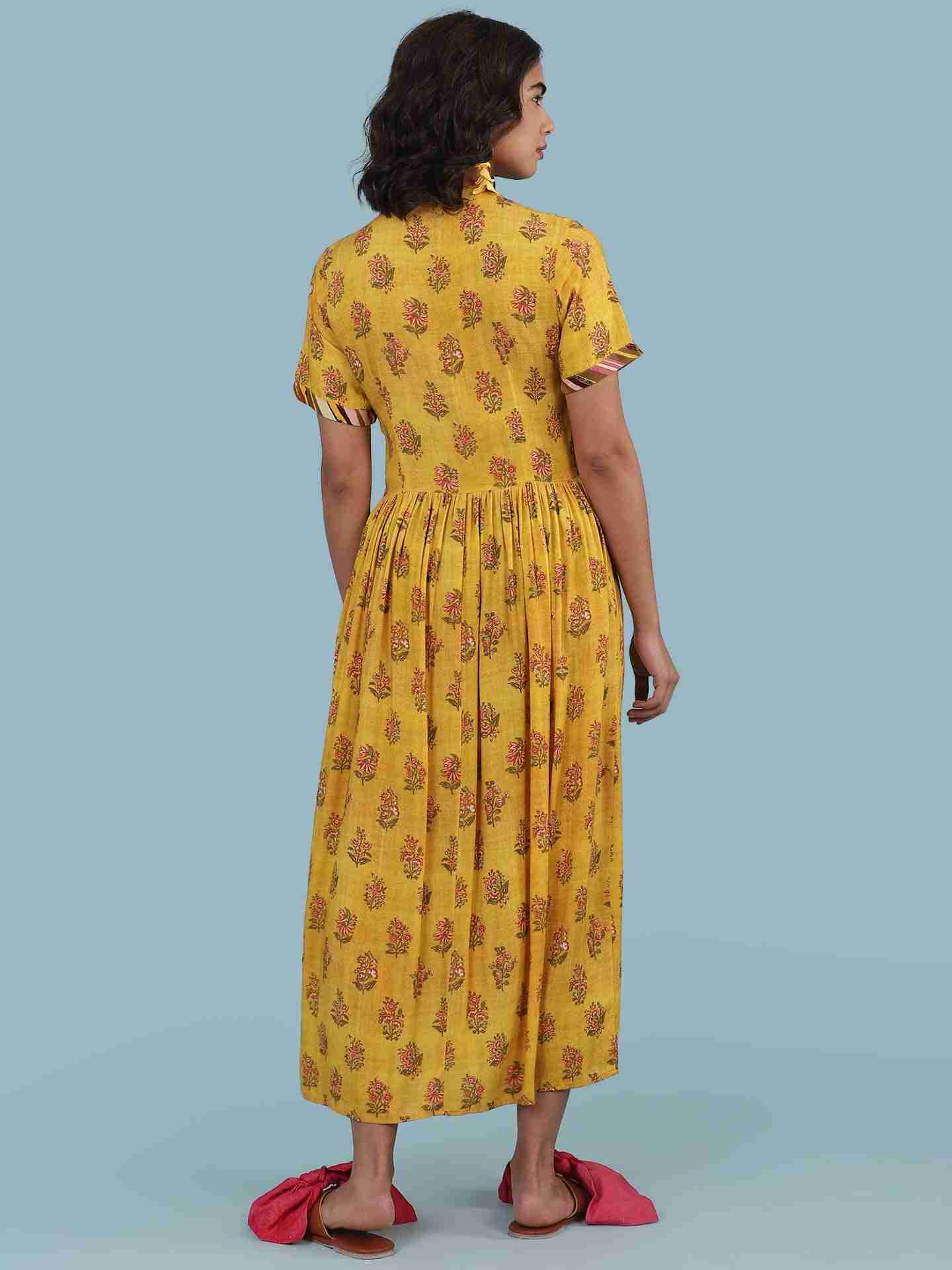 Yellow Basle Long Dress