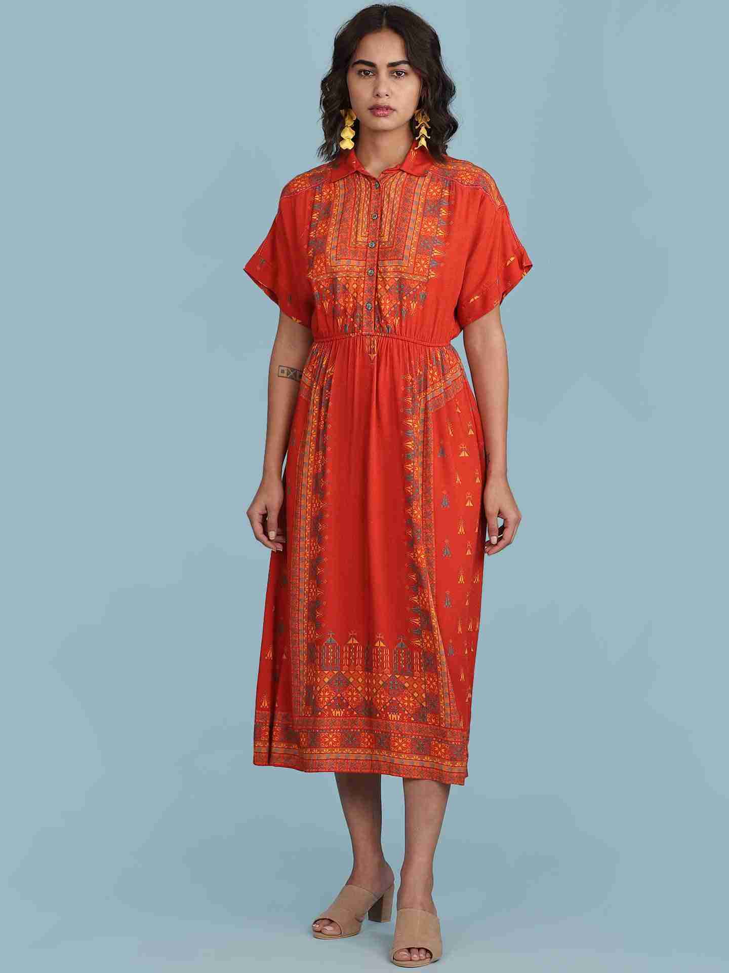 Red Gunj Long Dress