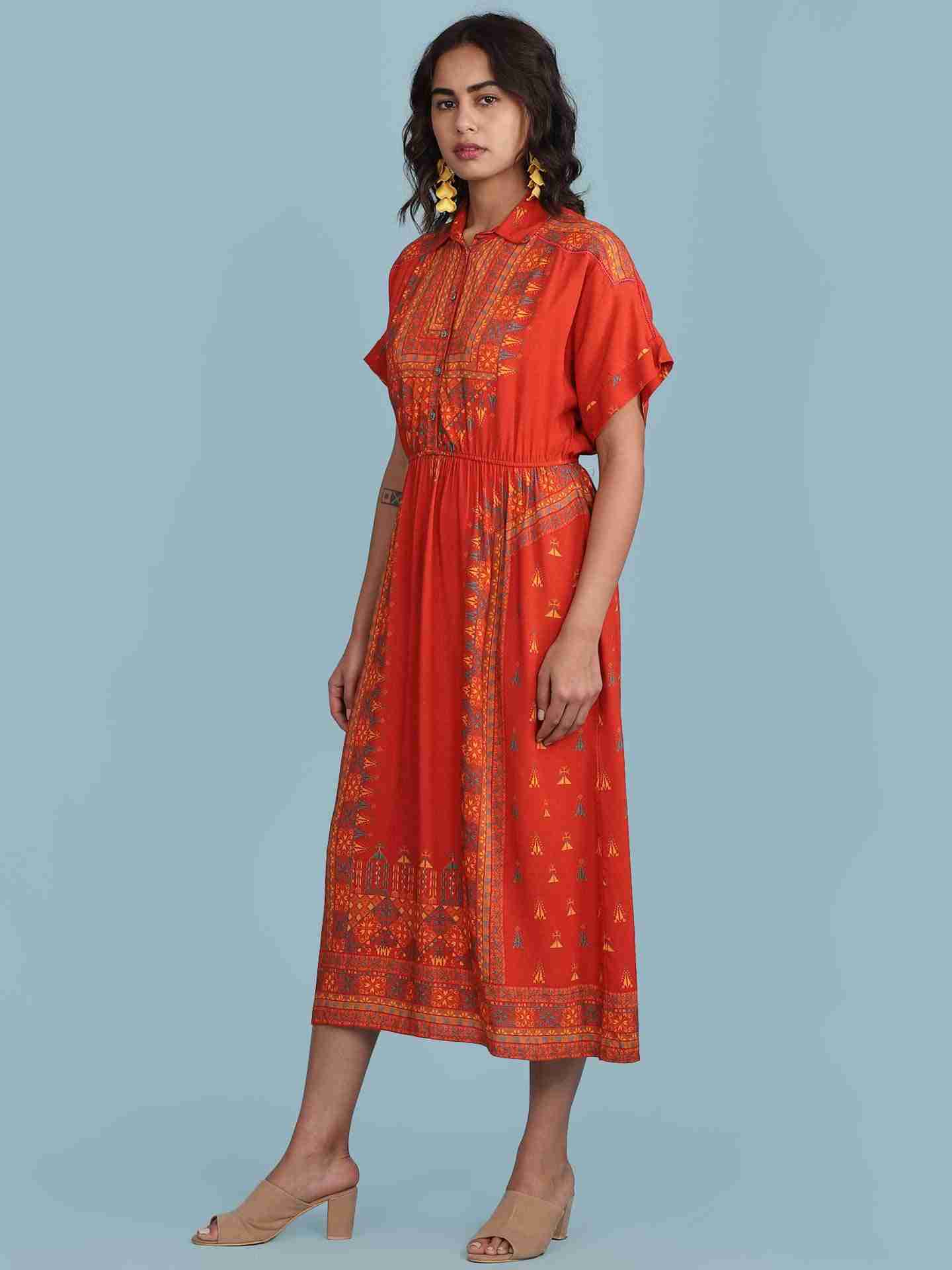 Red Gunj Long Dress