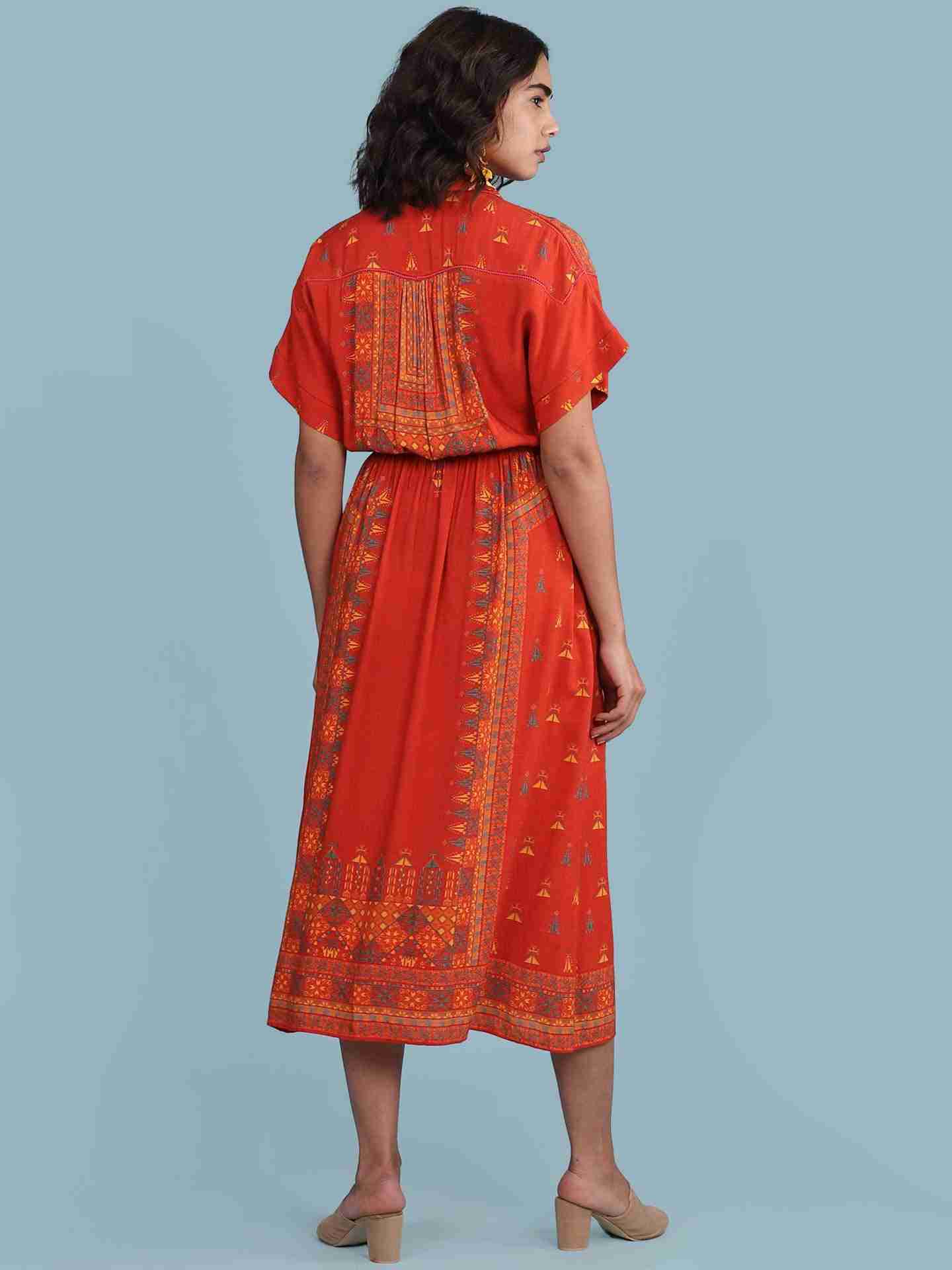 Red Gunj Long Dress