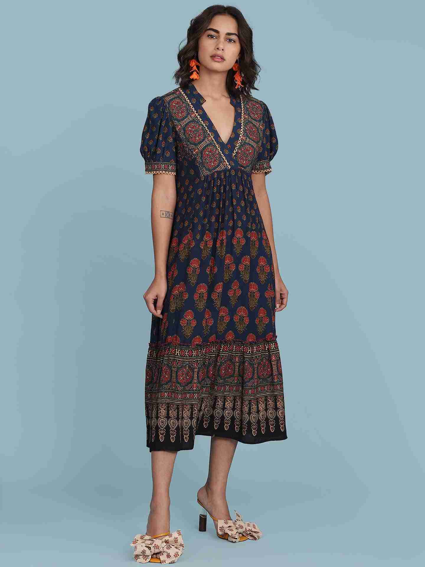 Blue Kuval Long Dress