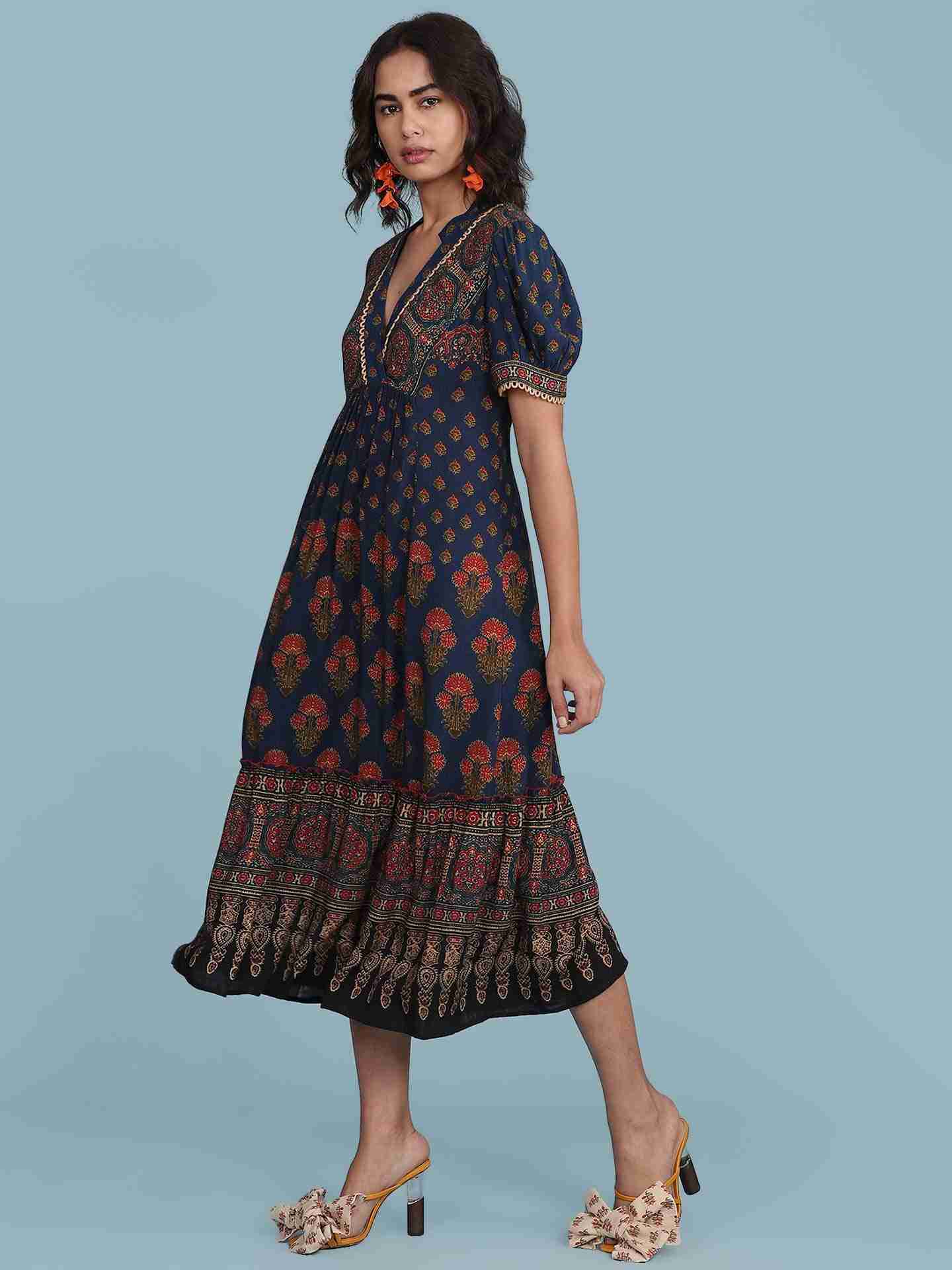 Blue Kuval Long Dress