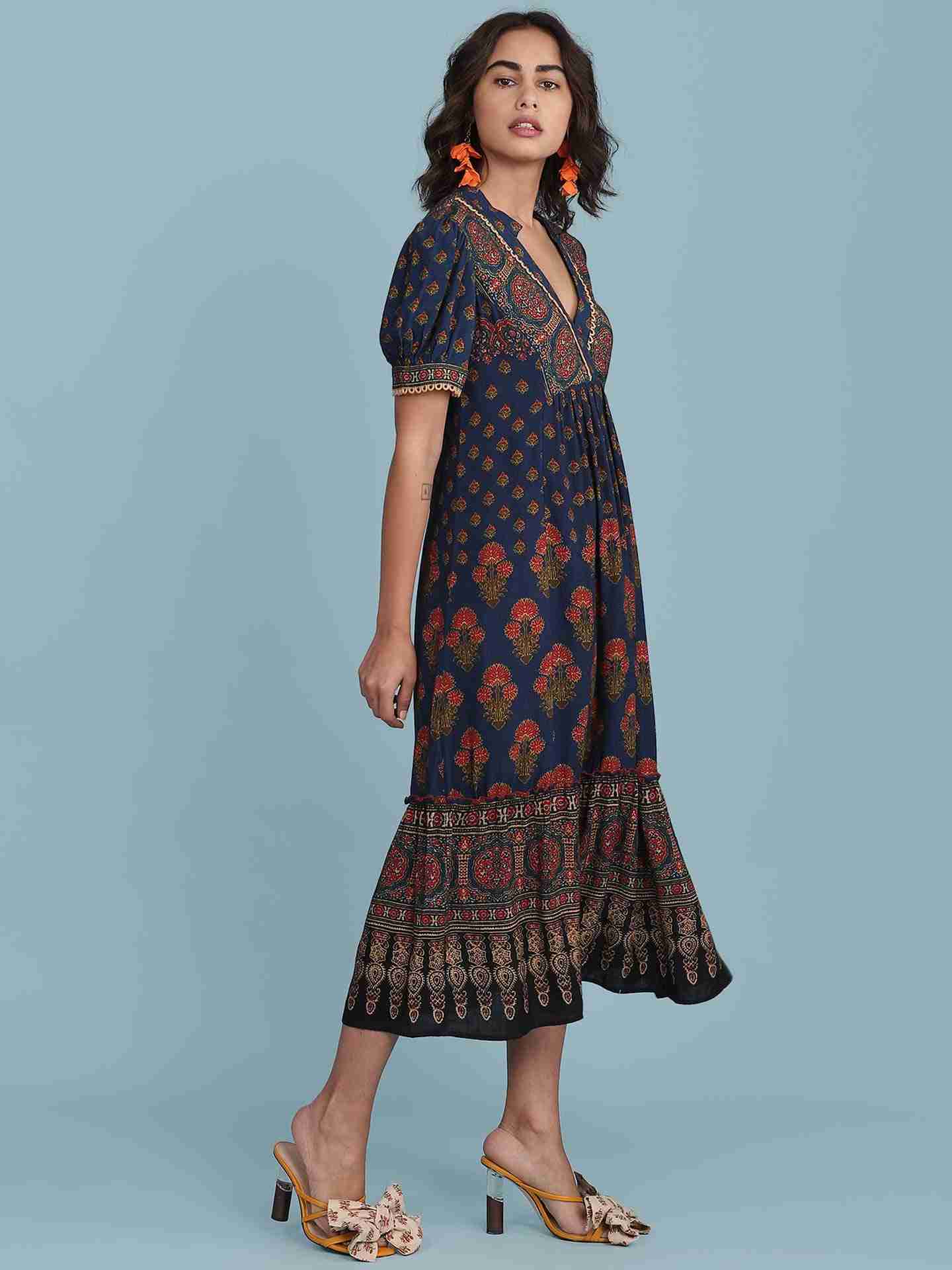 Blue Kuval Long Dress