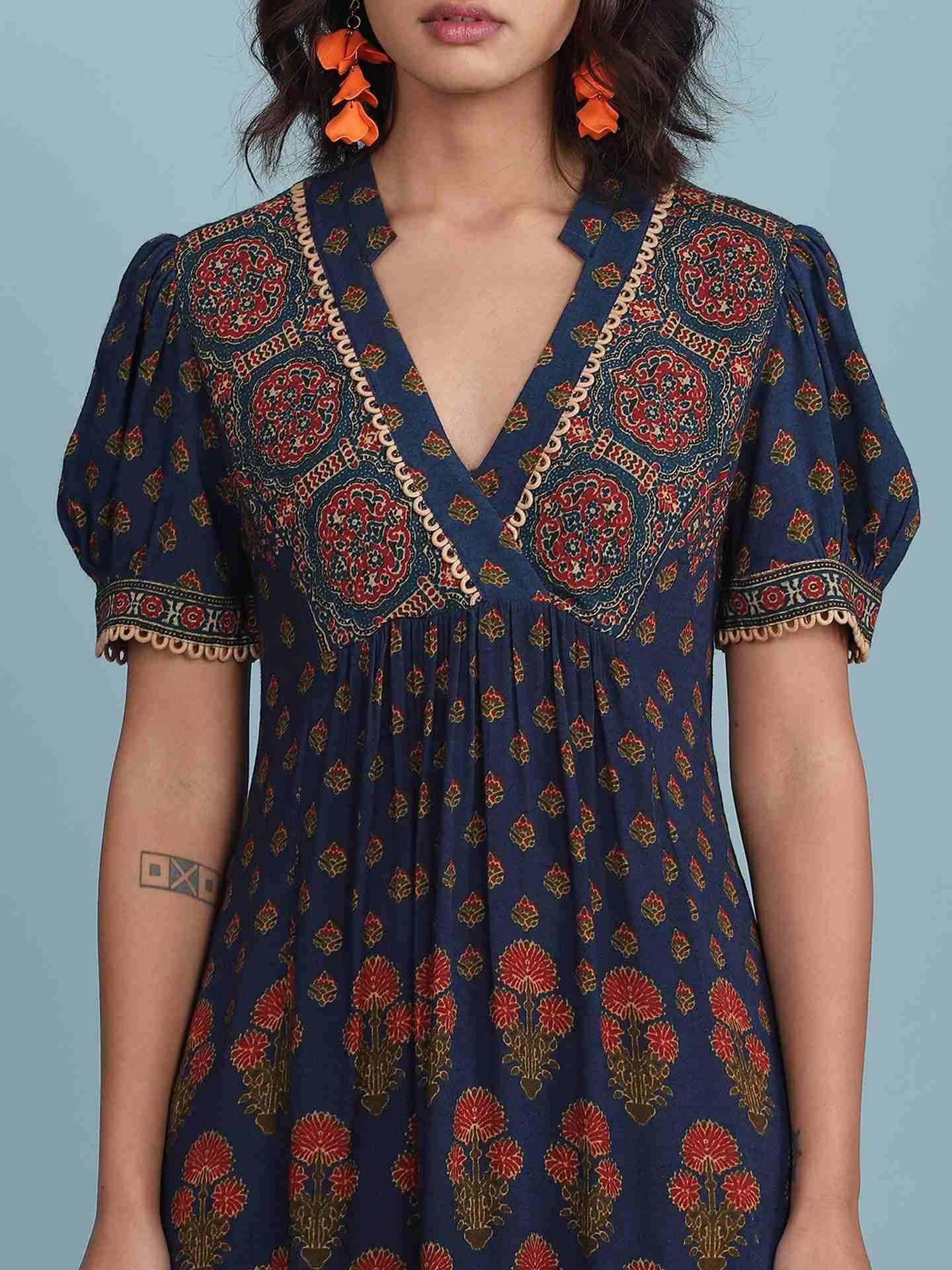 Blue Kuval Long Dress