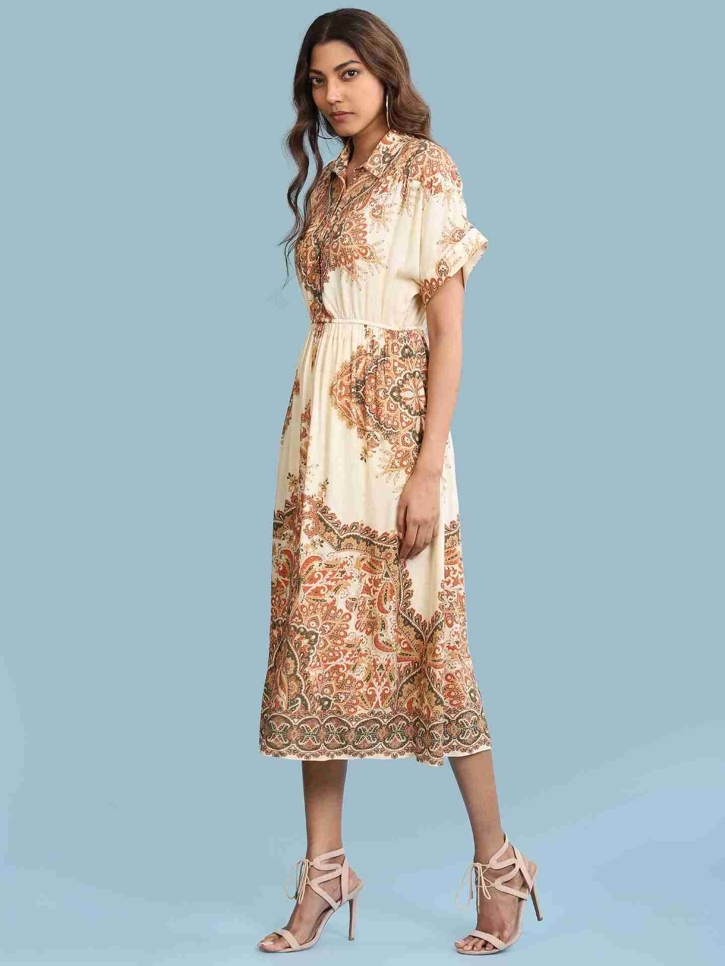 Ecru Ananya Long Dress
