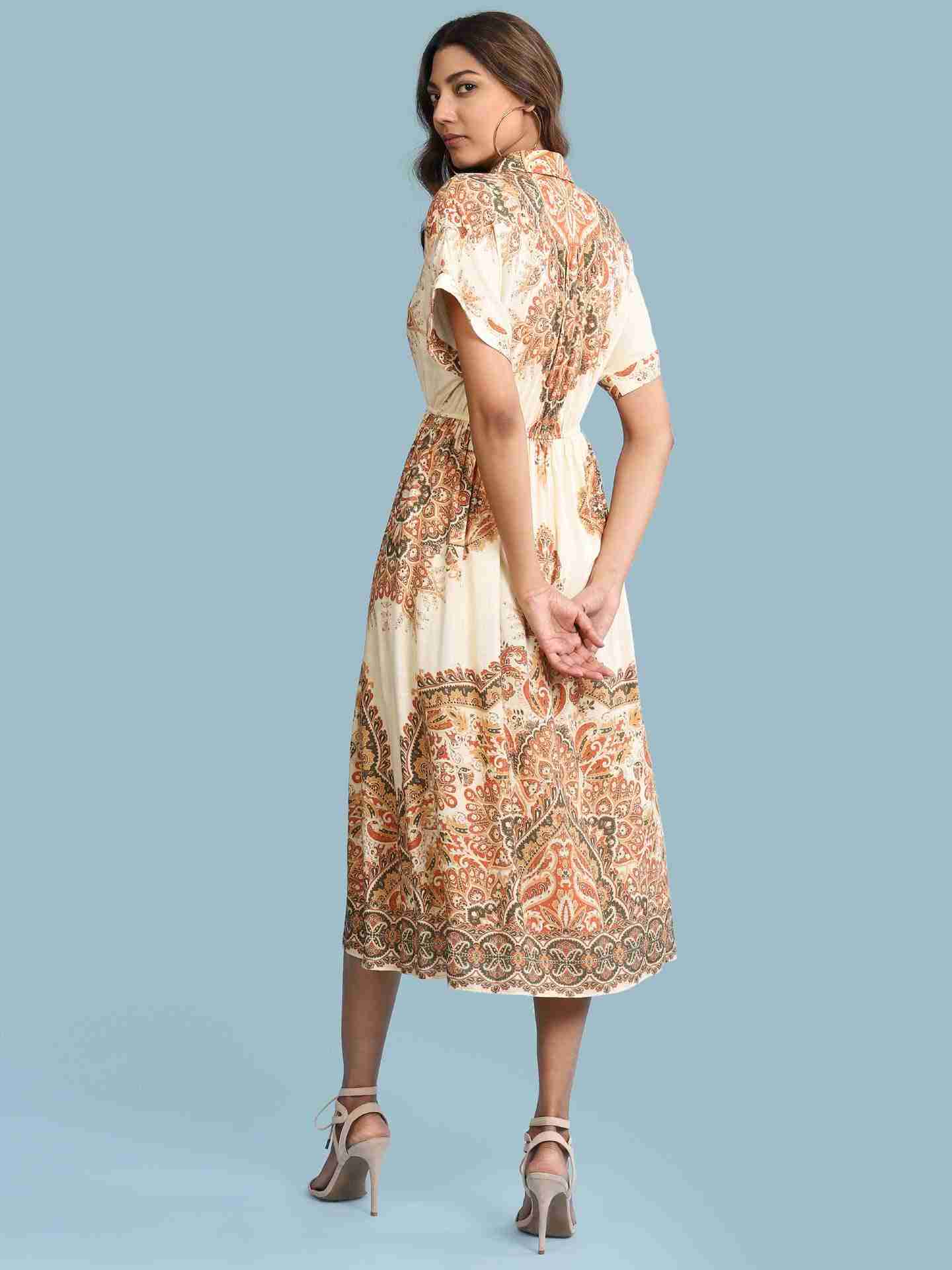 Ecru Ananya Long Dress
