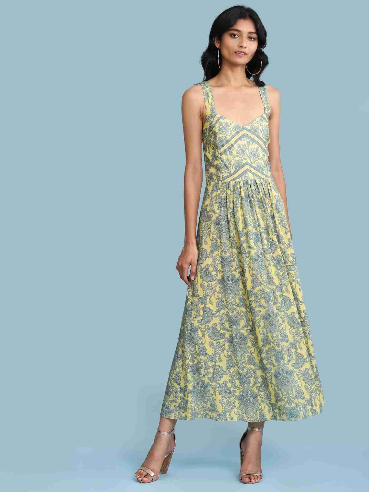 Yellow Maya Long Dress