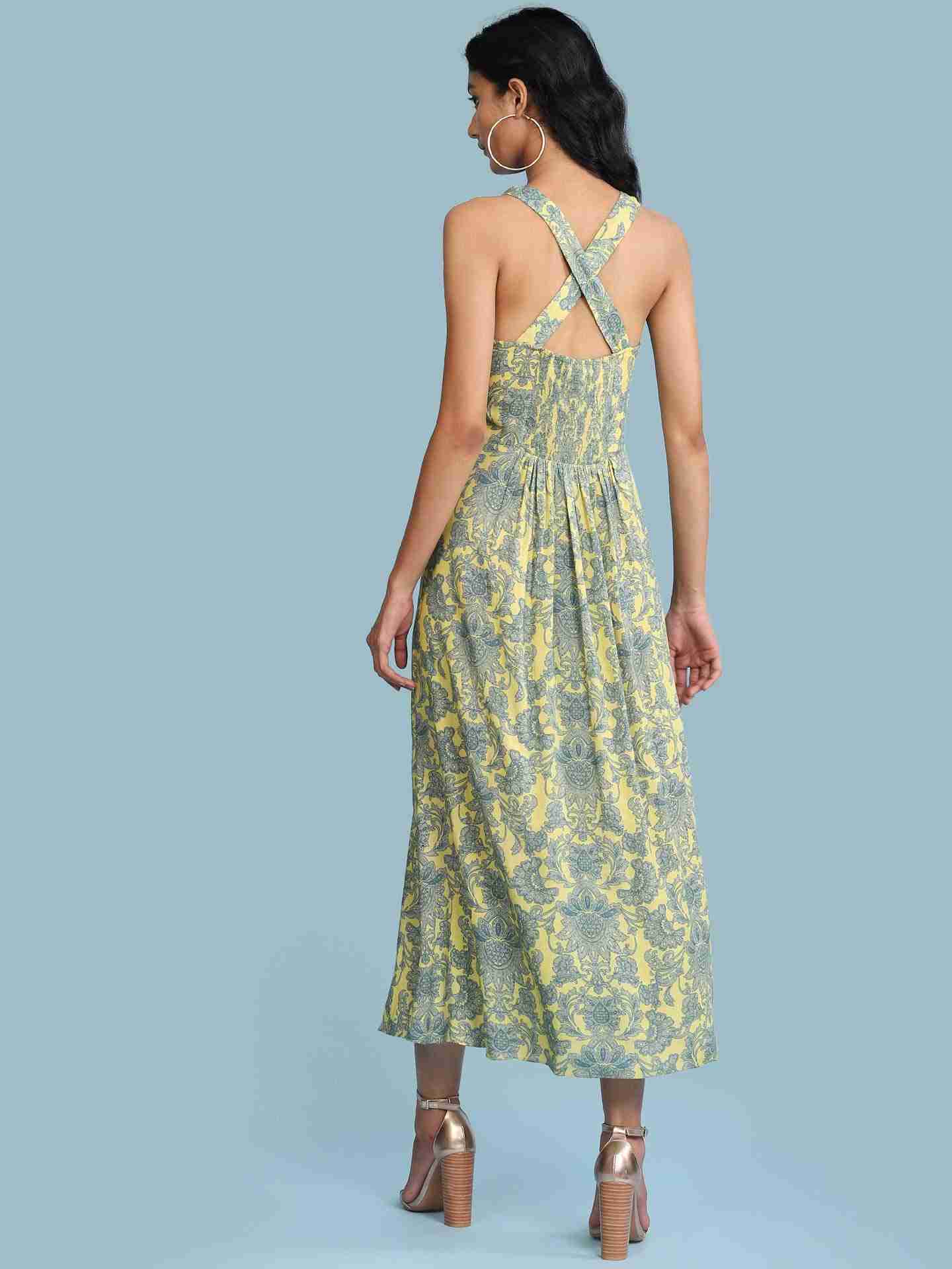 Yellow Maya Long Dress