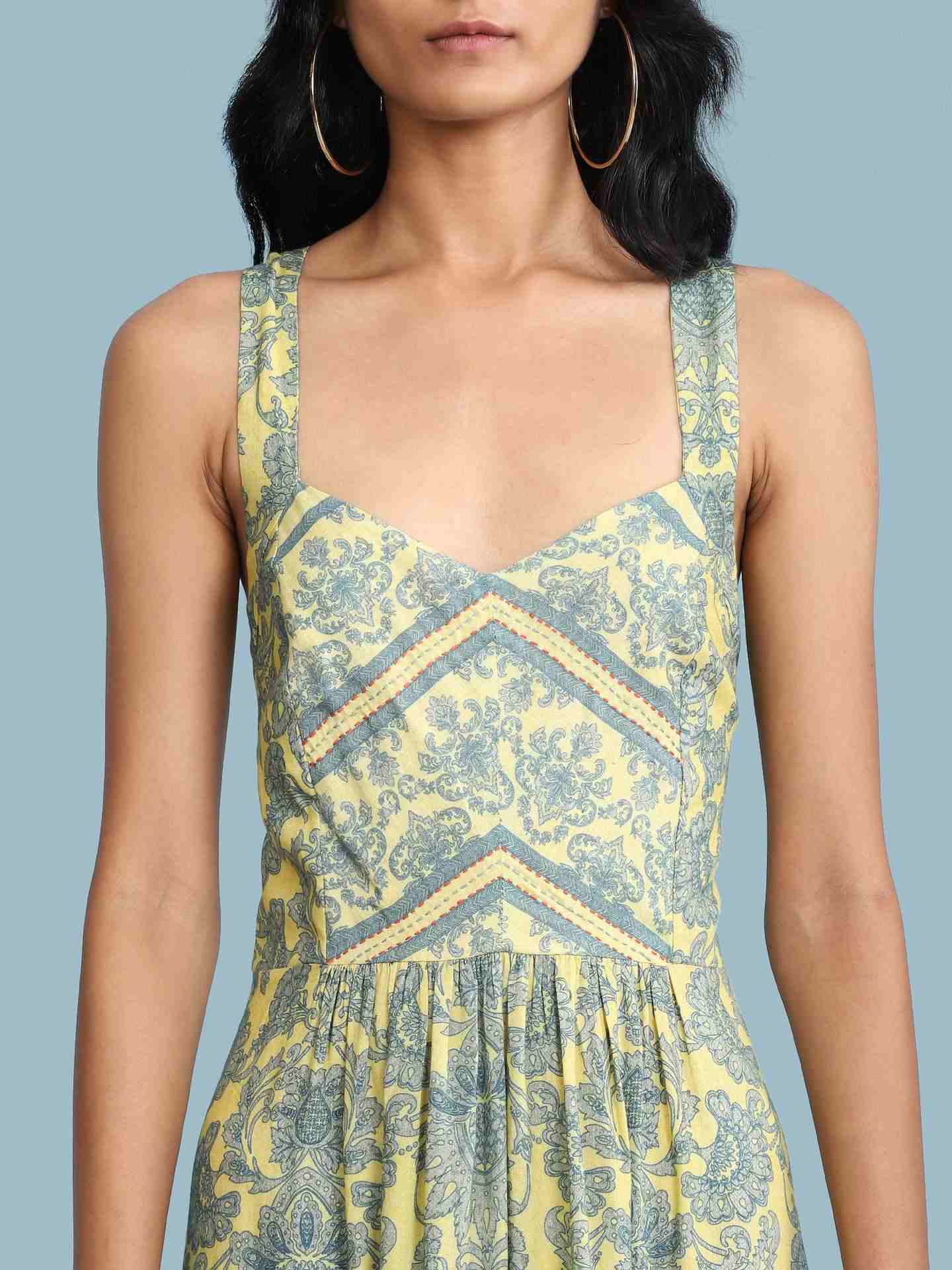 Yellow Maya Long Dress