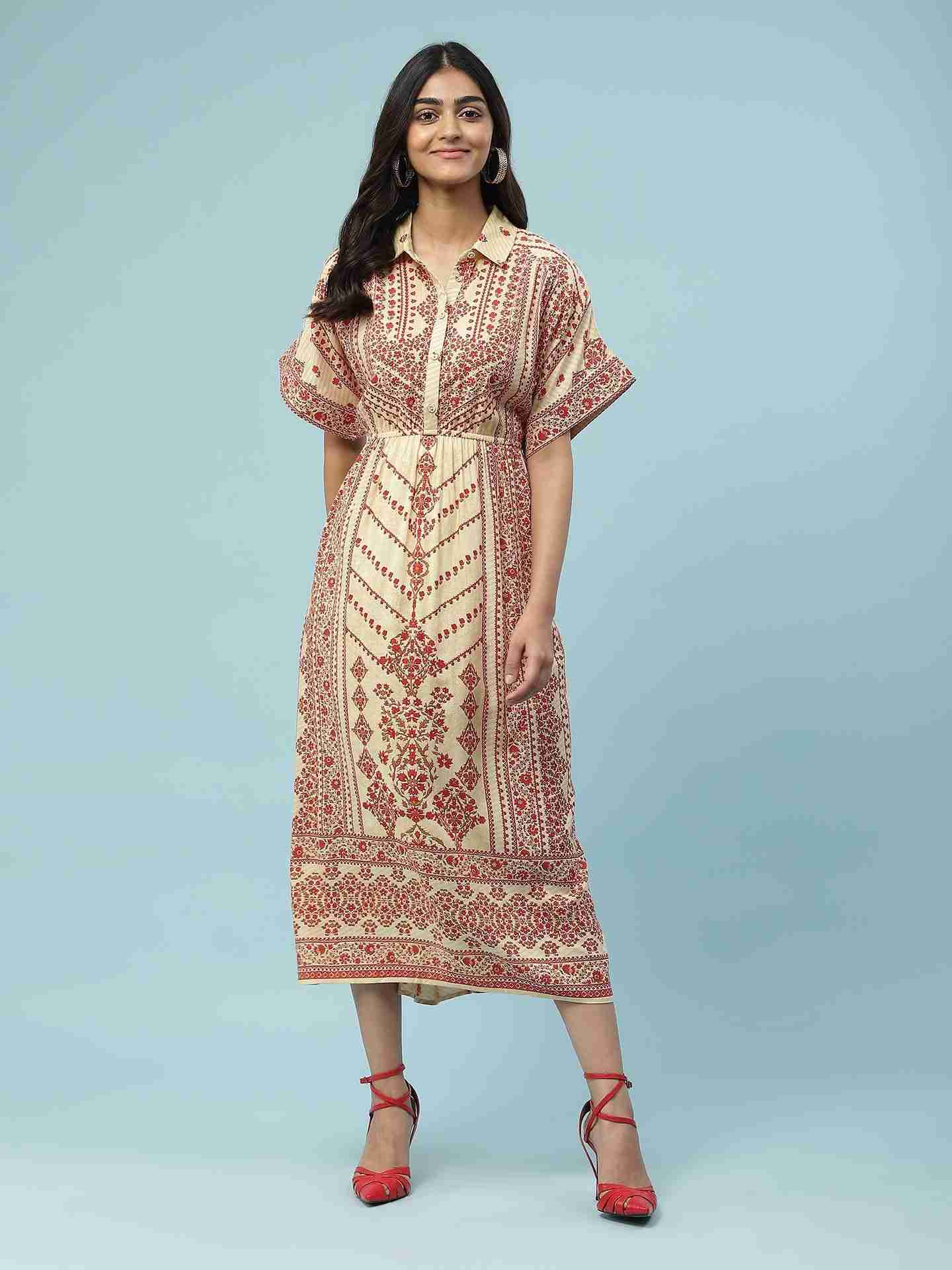 Ecru Selvia Long Dress