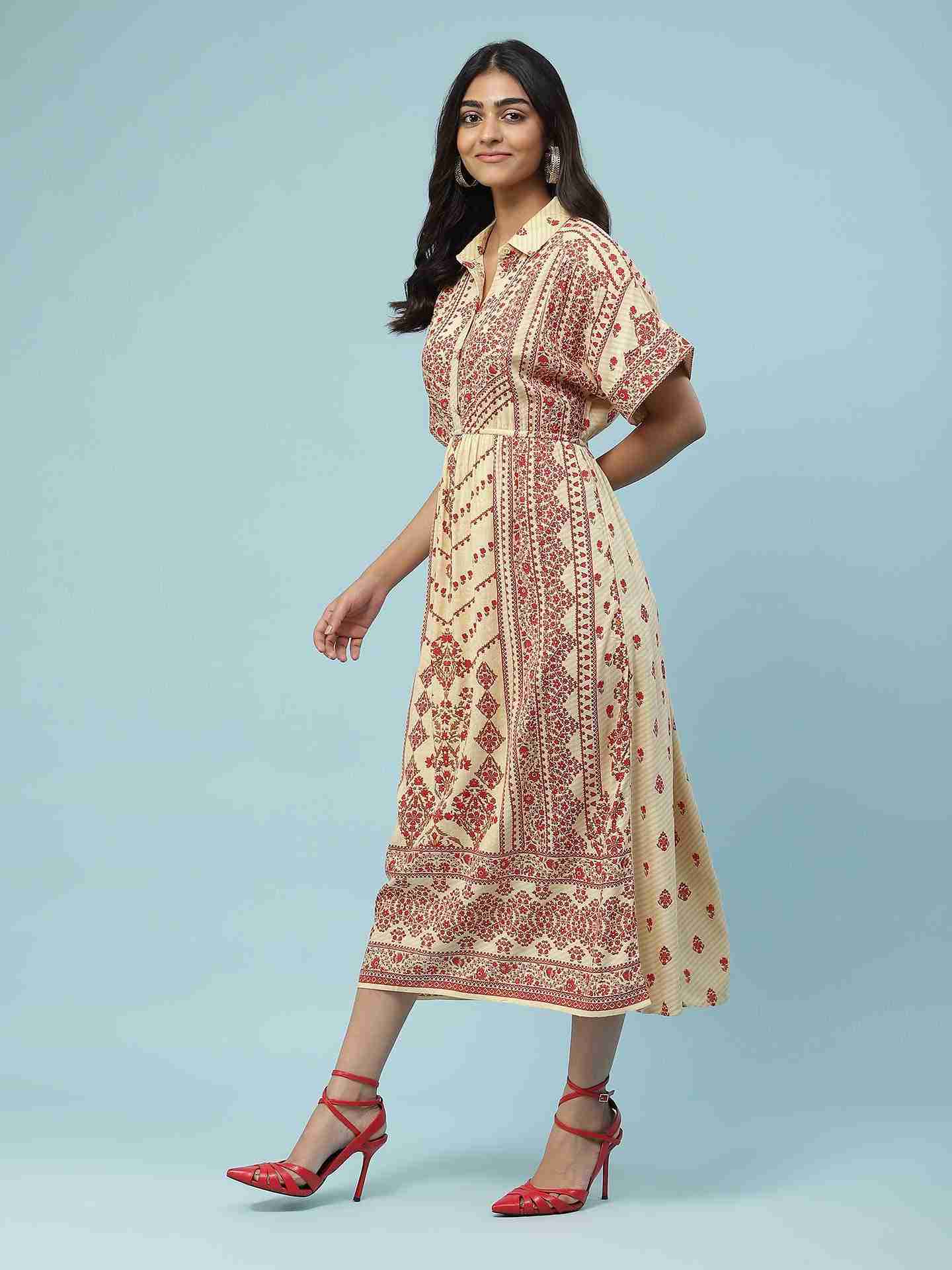 Ecru Selvia Long Dress