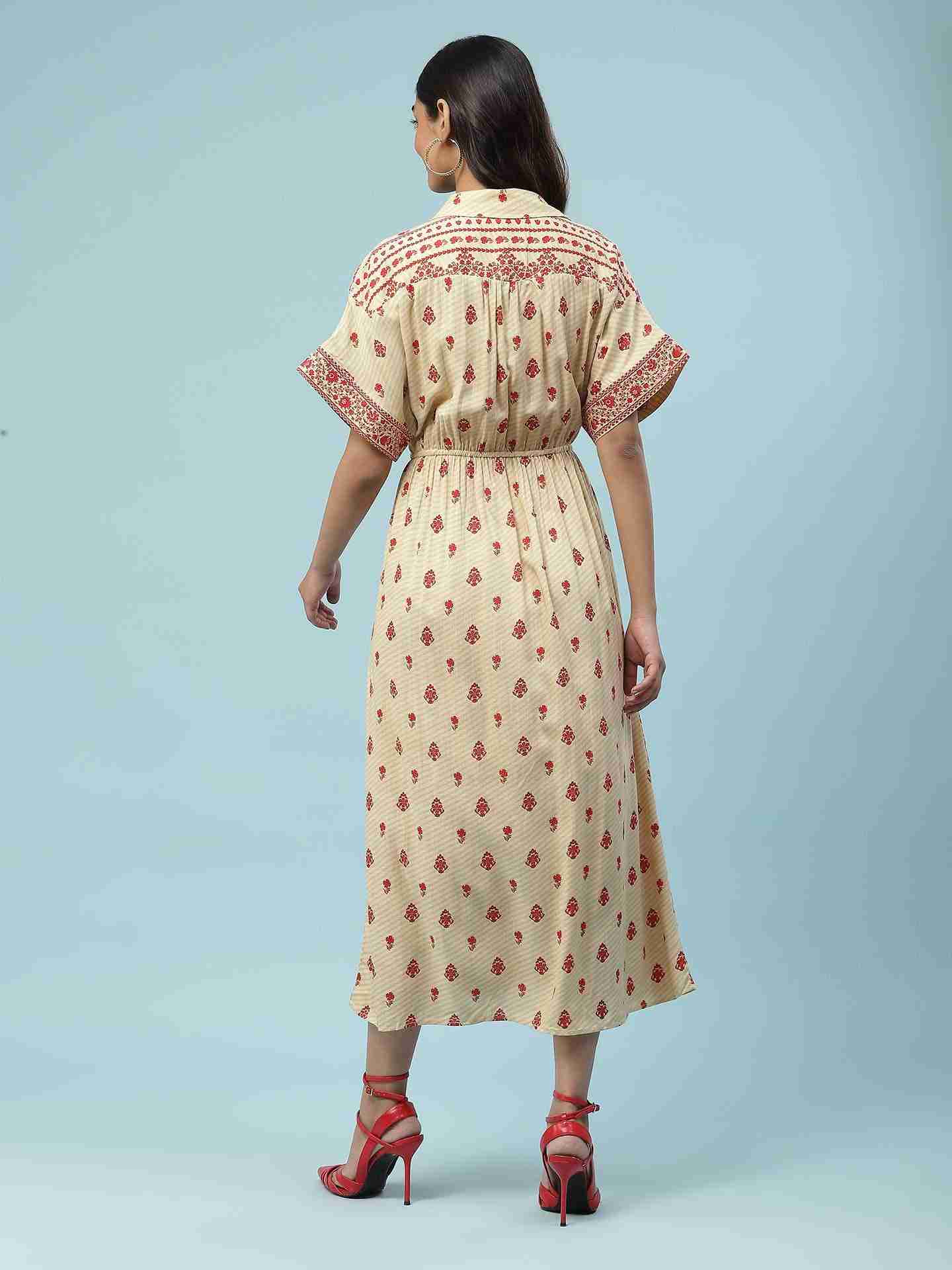 Ecru Selvia Long Dress