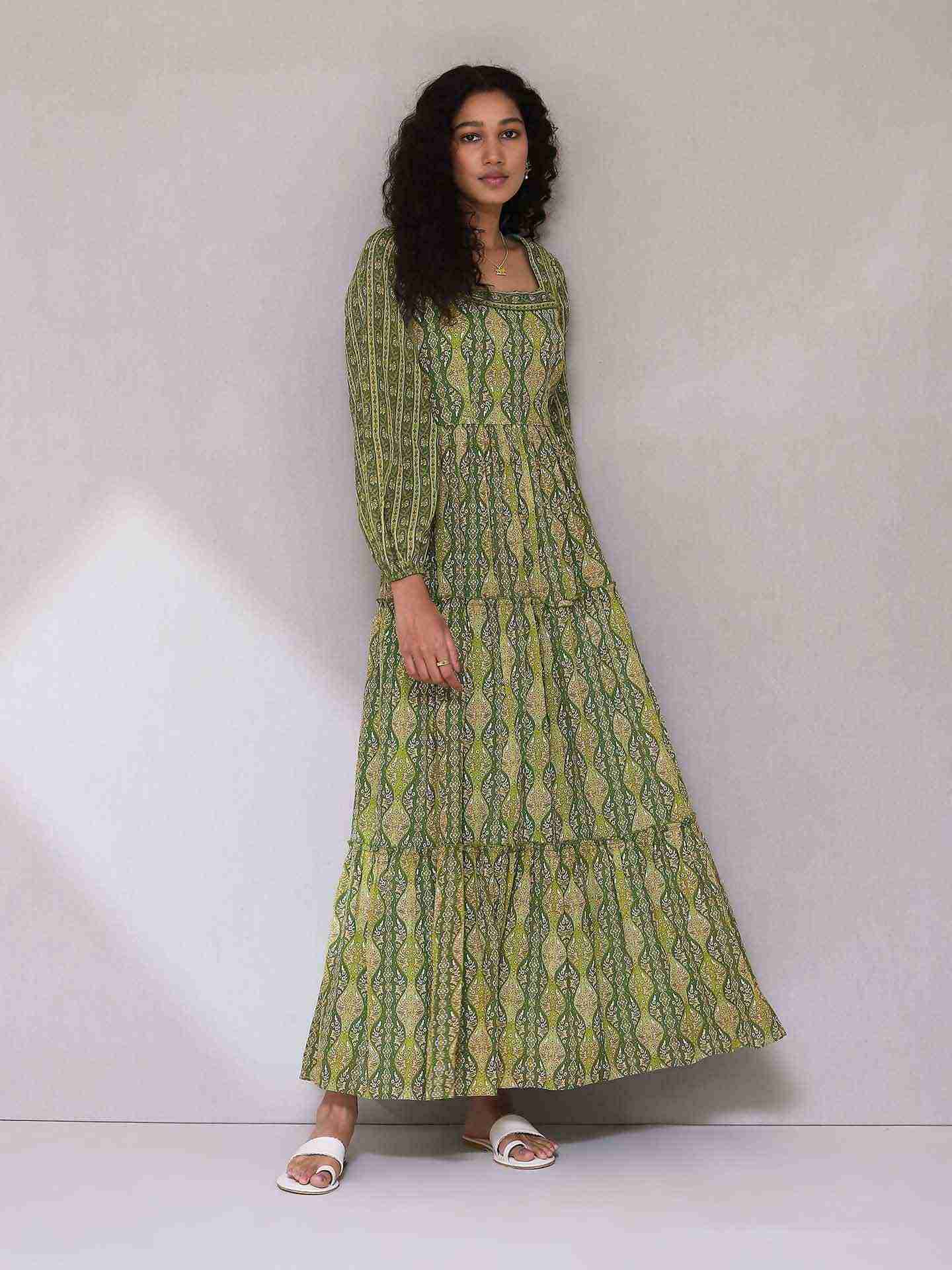 Green Areej Long Dress
