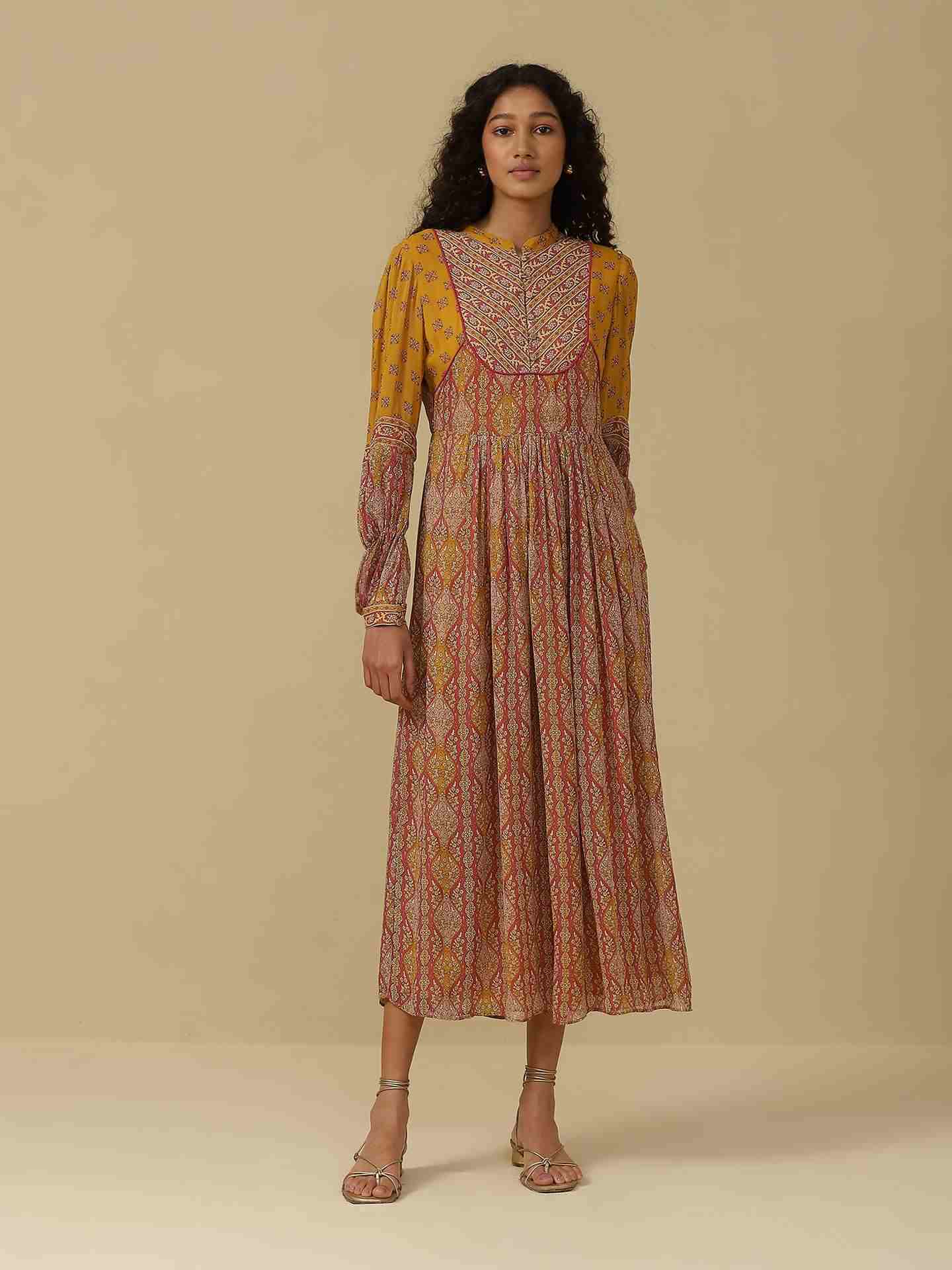 Fuschia Areej Long Dress