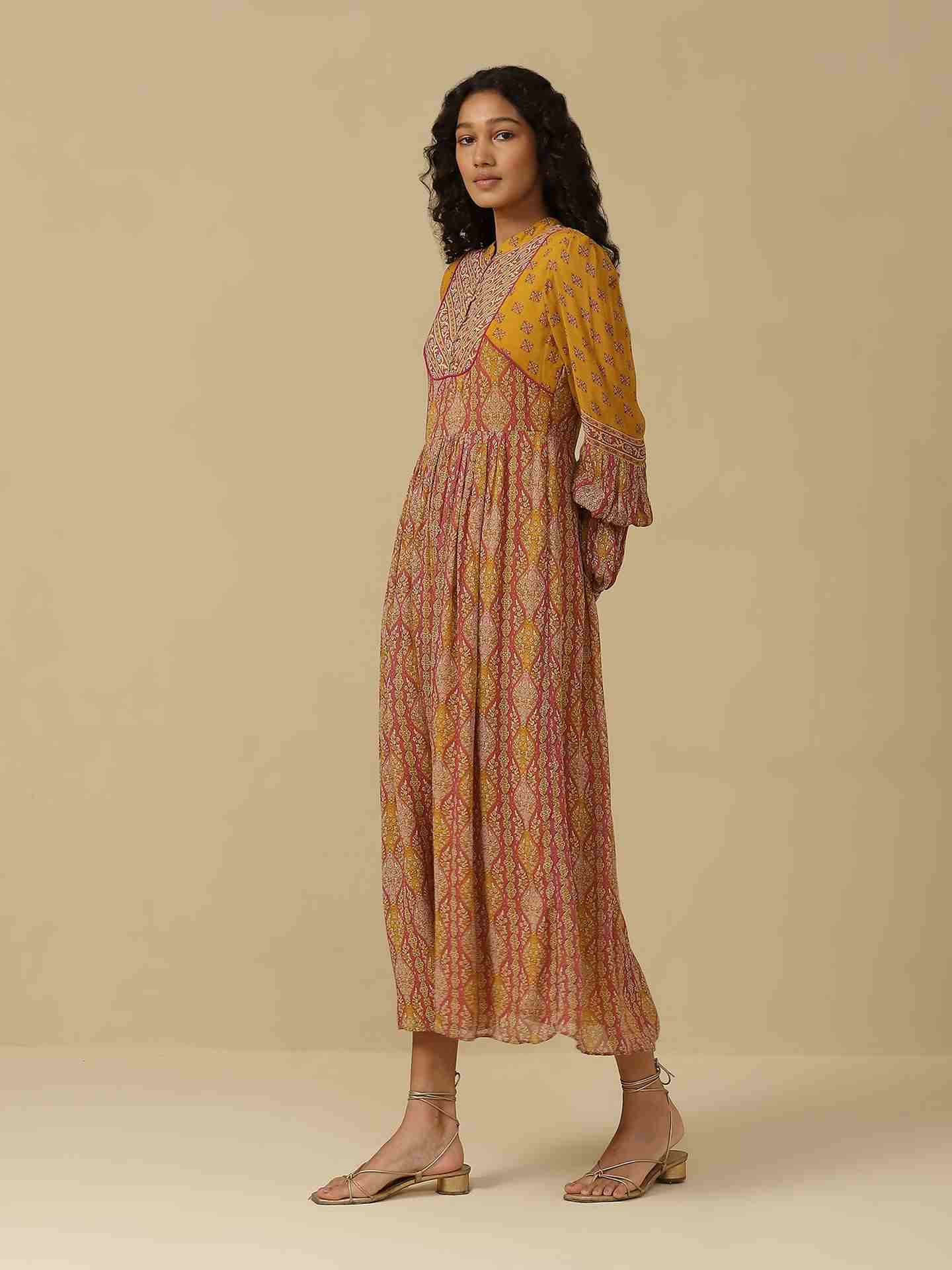 Fuschia Areej Long Dress