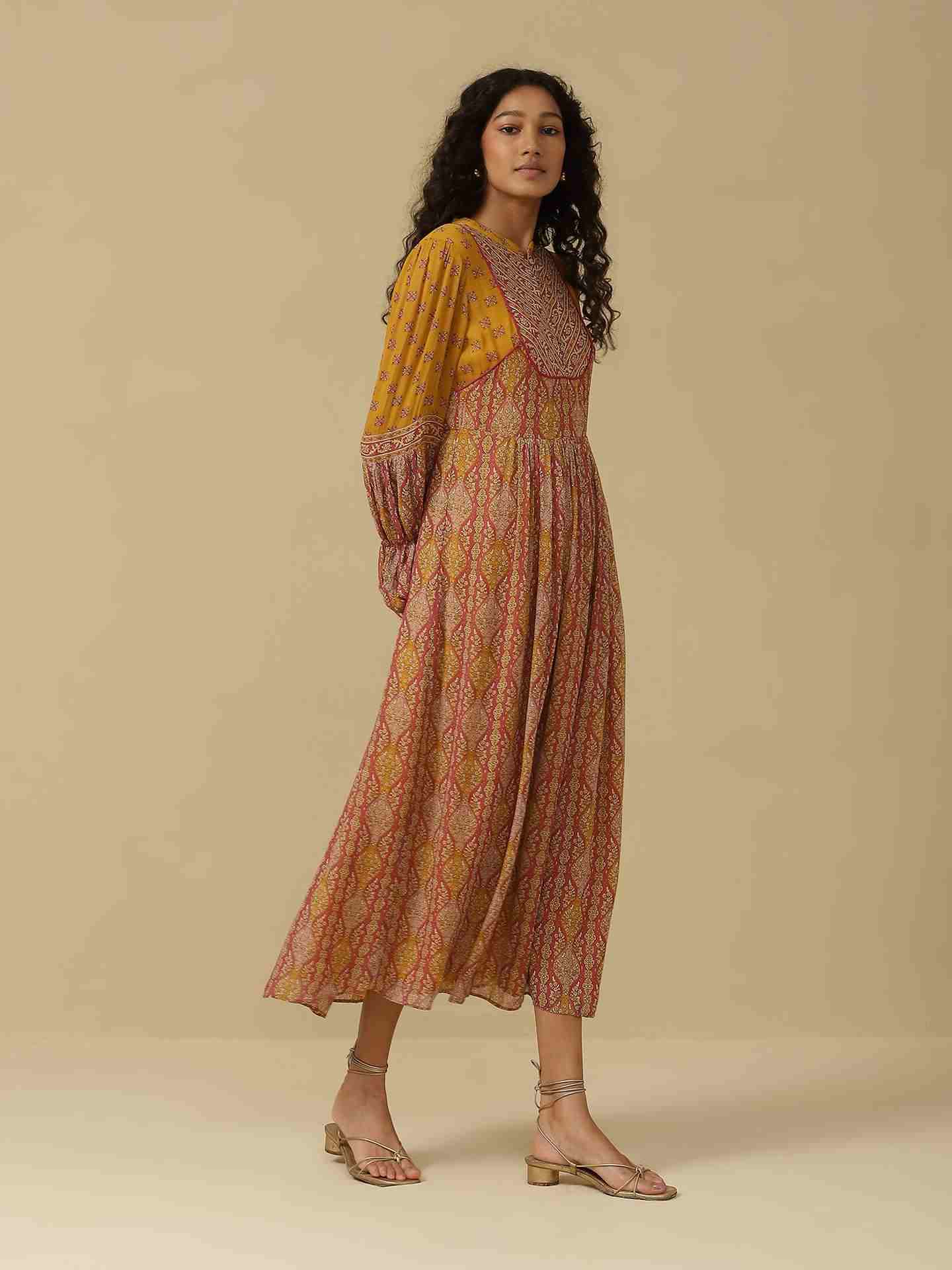 Fuschia Areej Long Dress