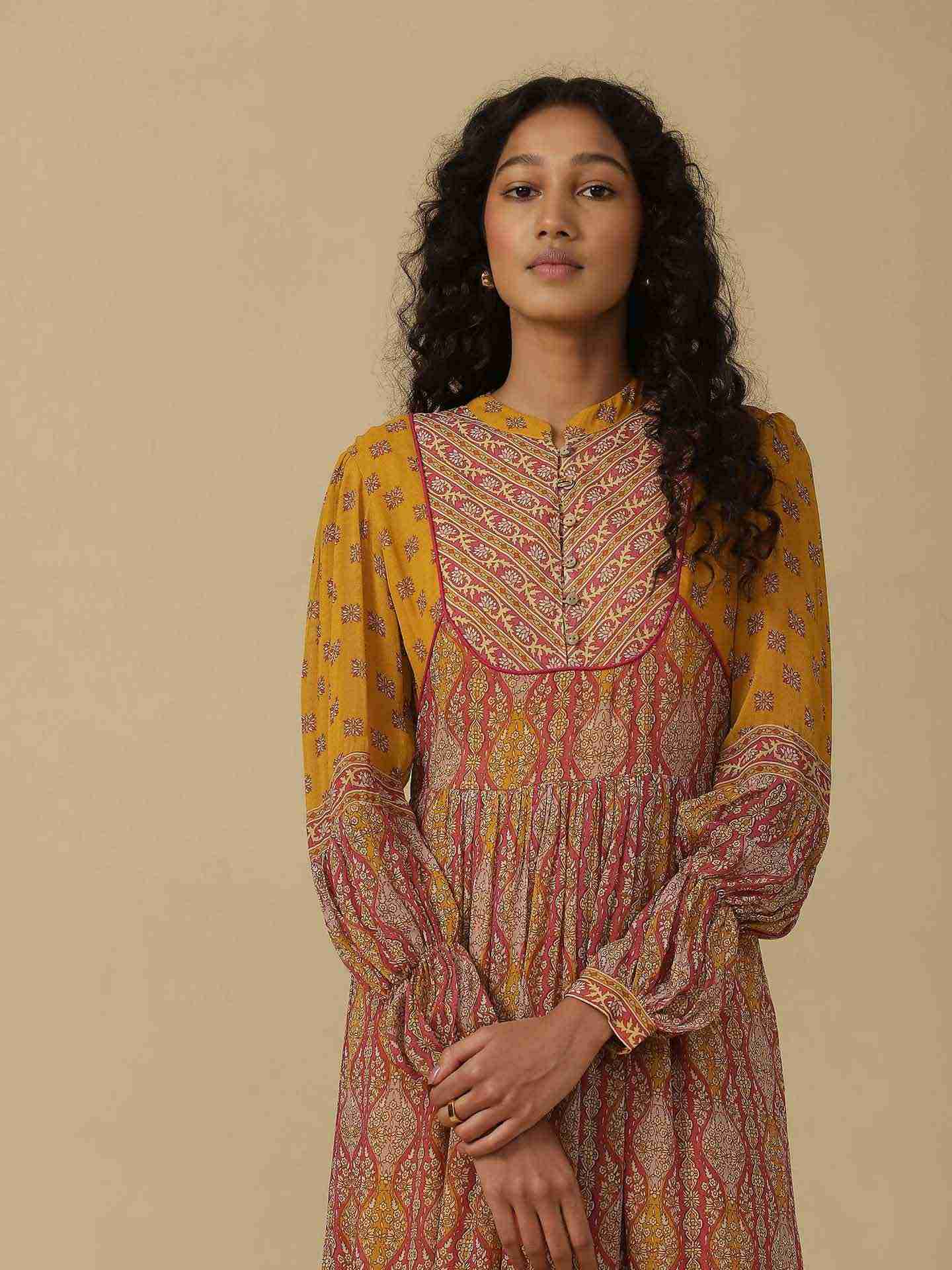 Fuschia Areej Long Dress