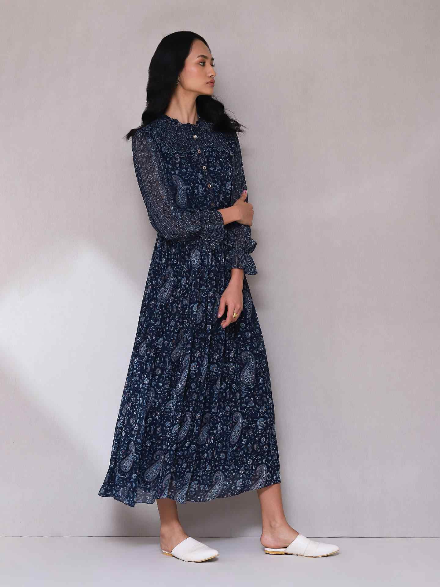 Blue Eishchal Long Dress