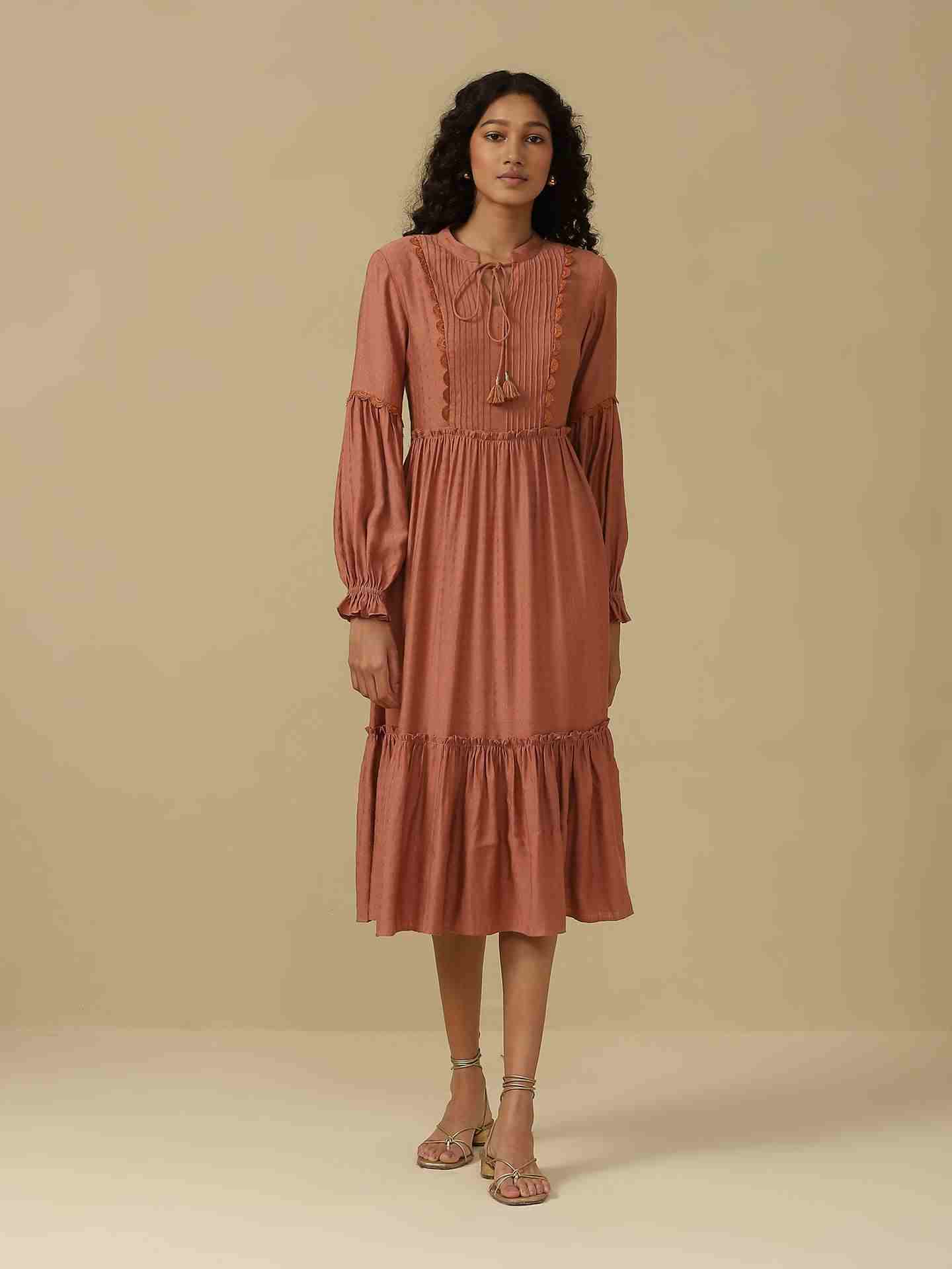 Dust Pink Roza Long Dress