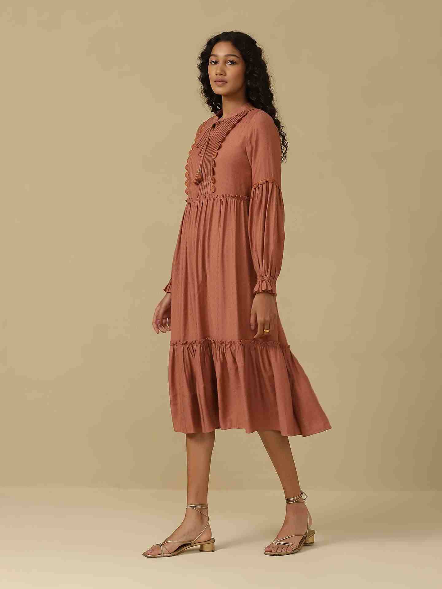 Dust Pink Roza Long Dress