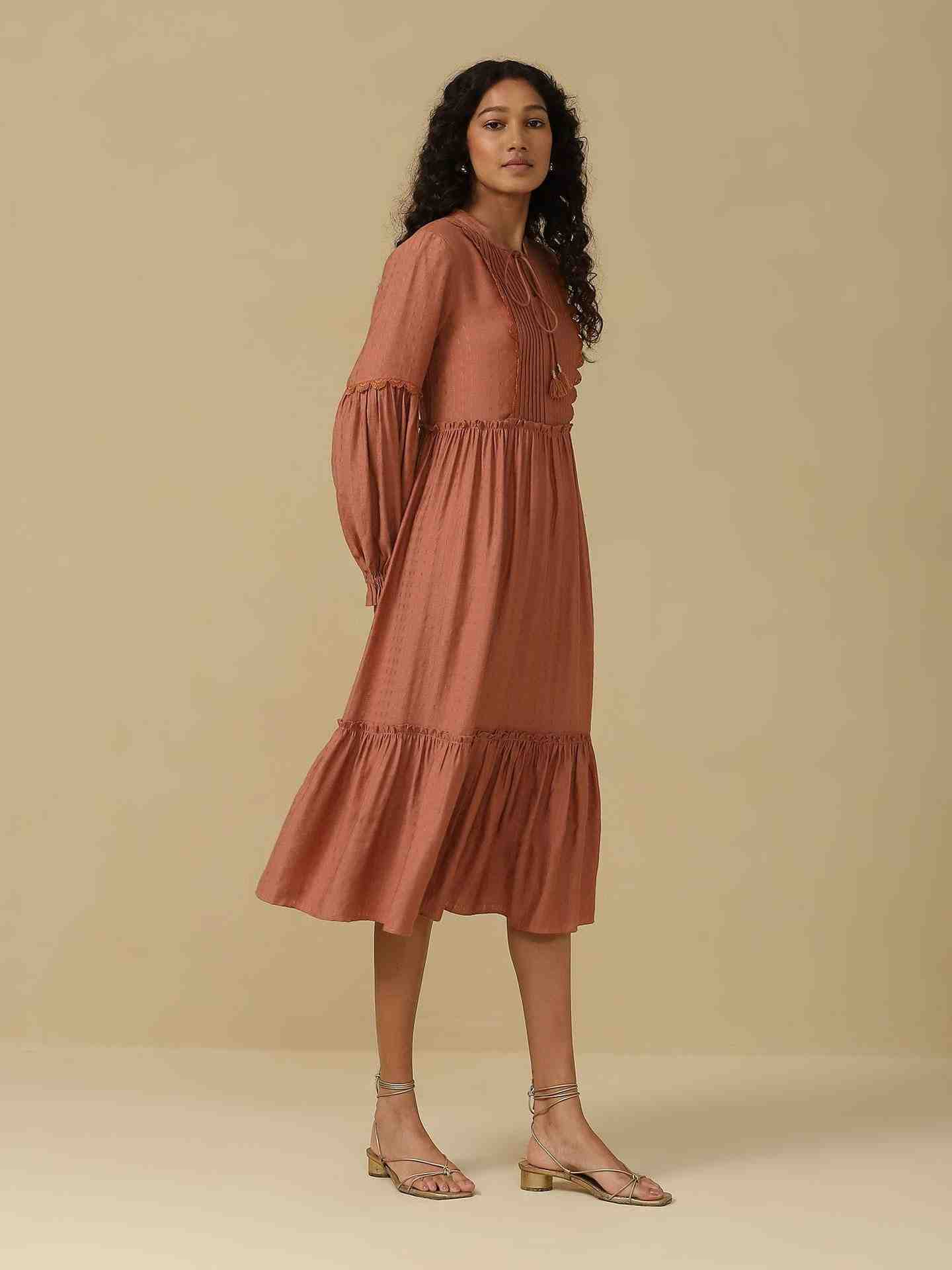 Dust Pink Roza Long Dress