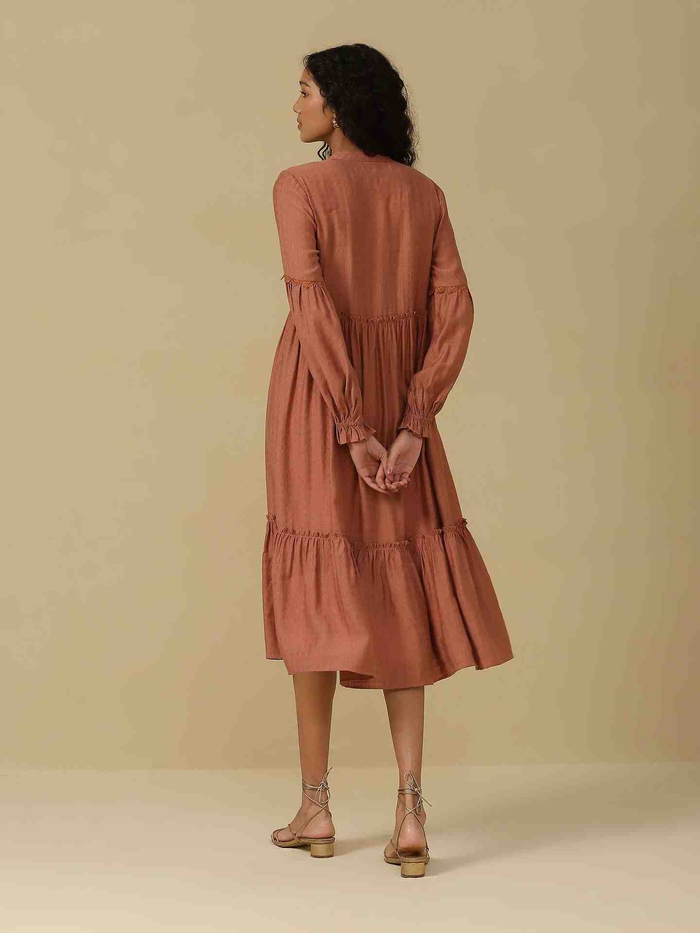 Dust Pink Roza Long Dress
