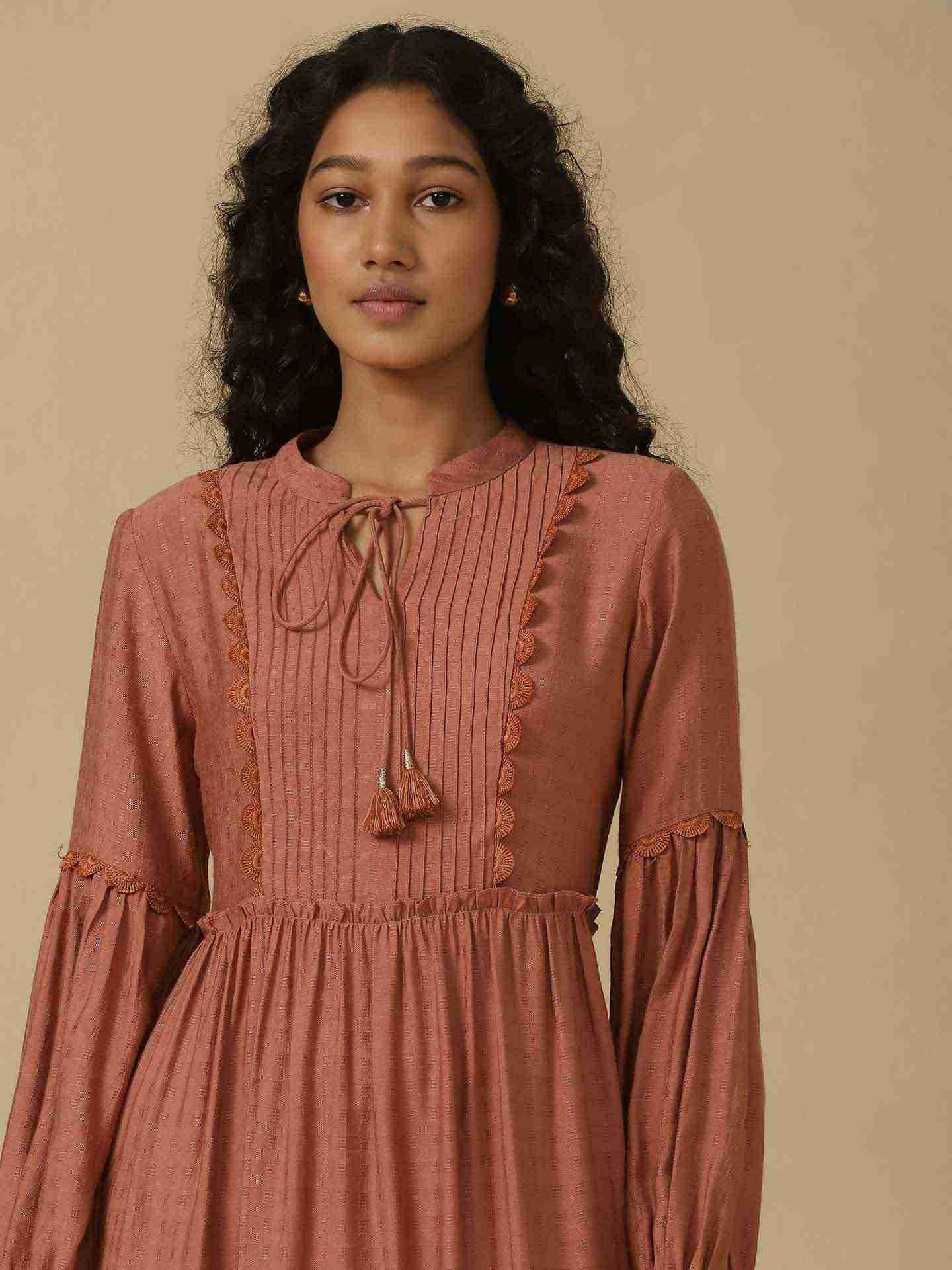 Dust Pink Roza Long Dress