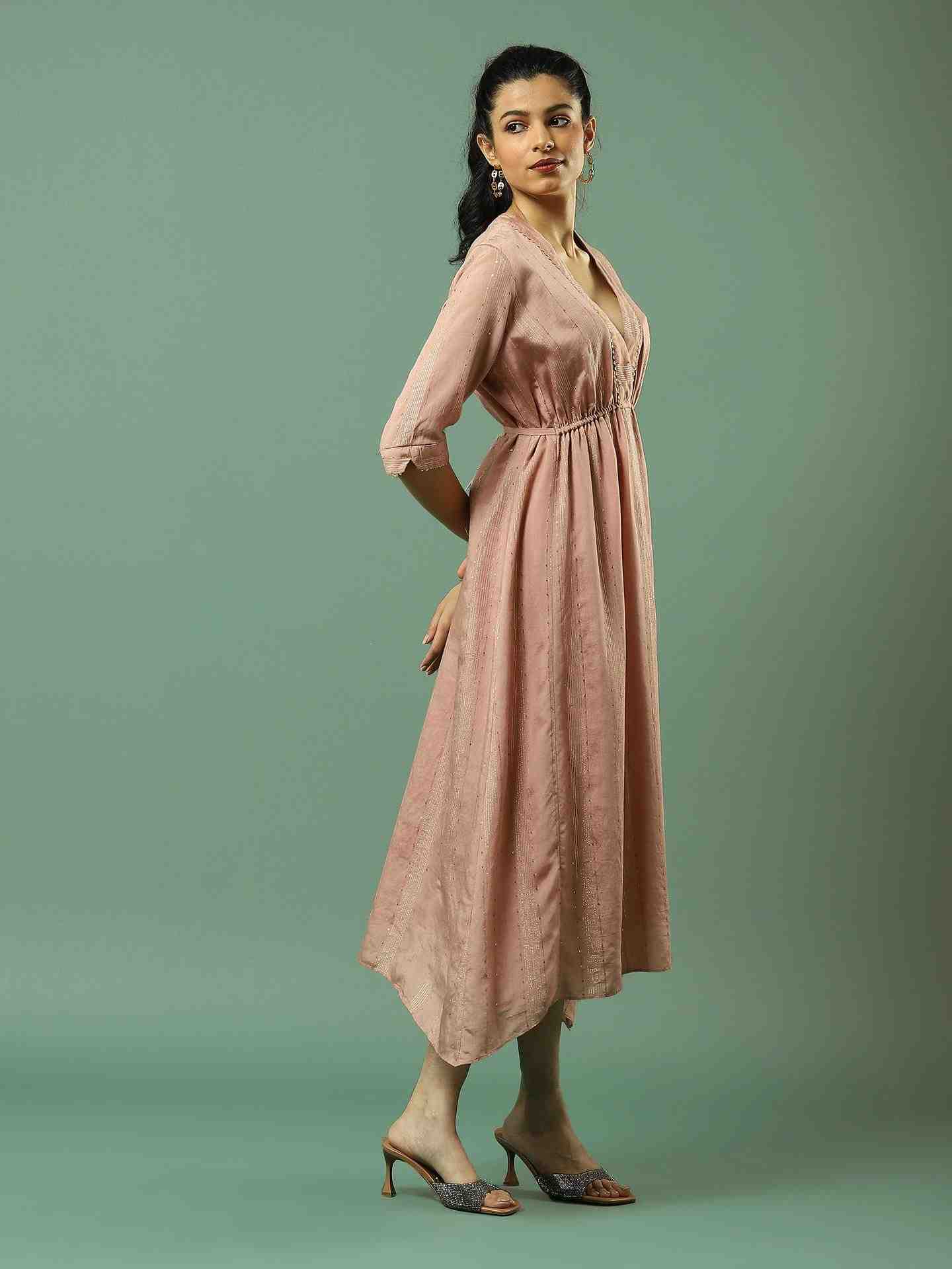 Pink Salomi Long Dress
