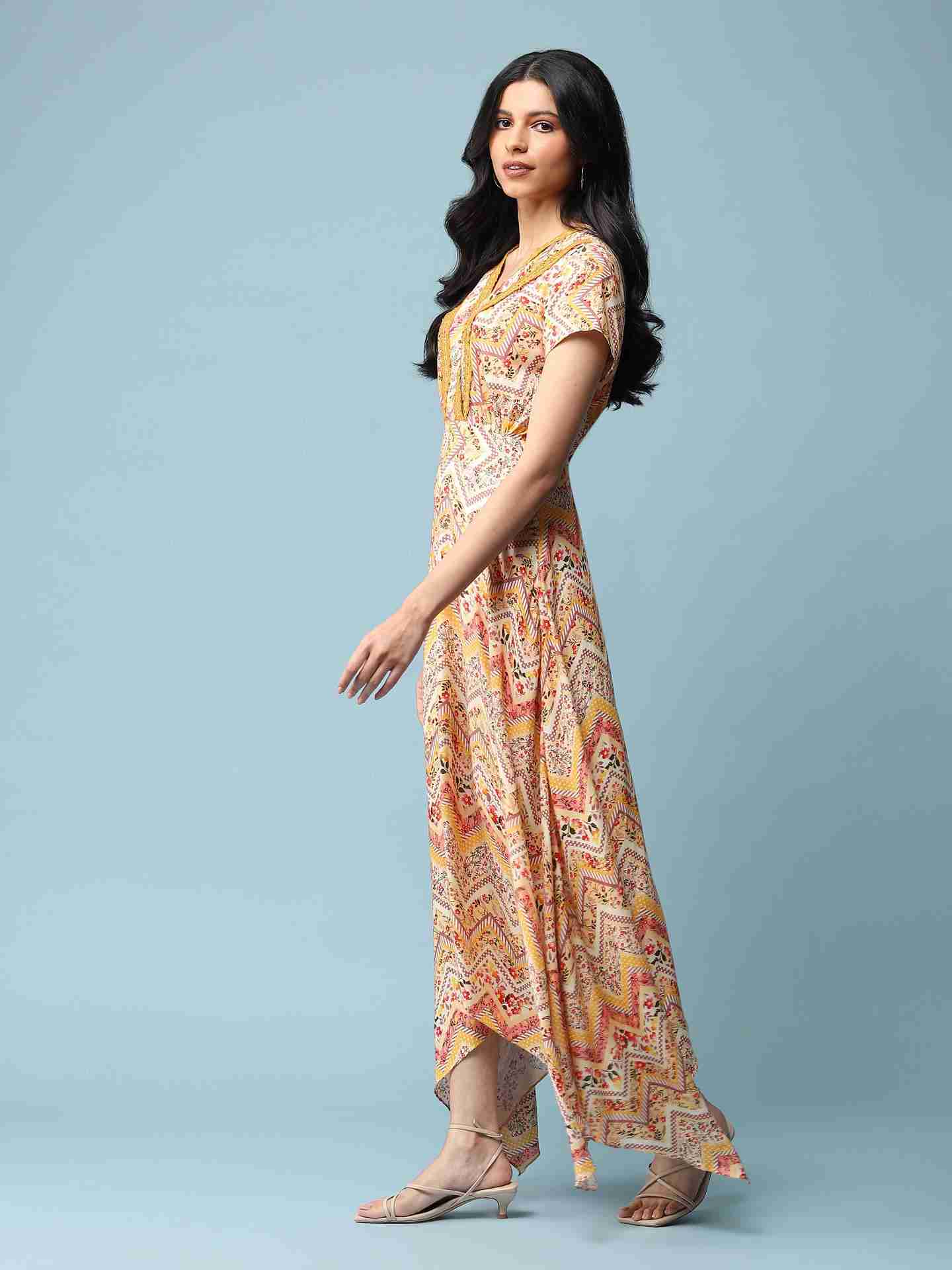 Yellow Anusurya  Long Dress