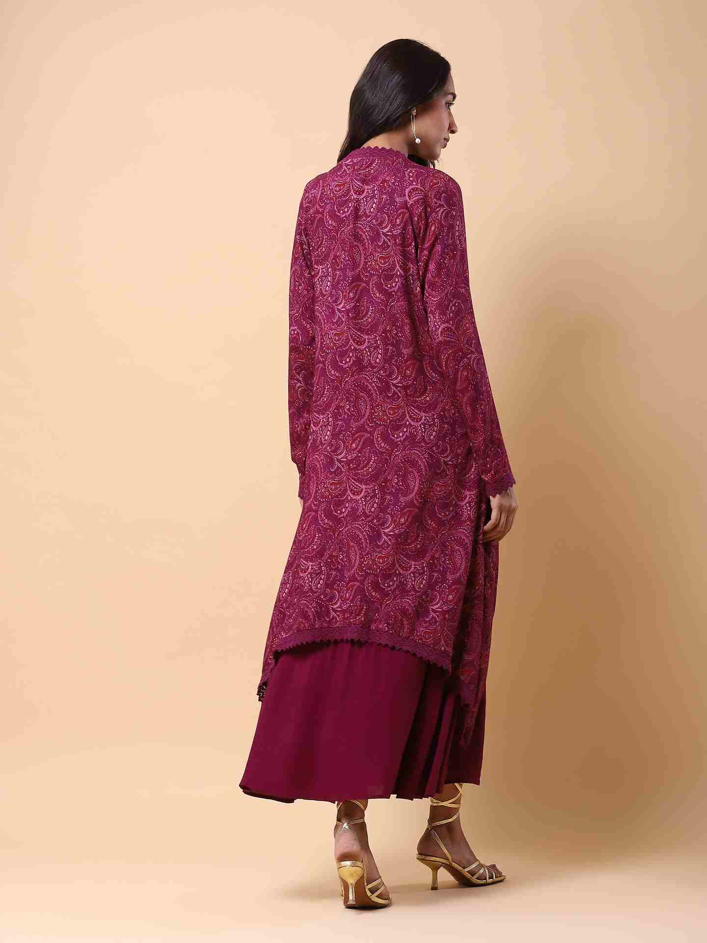 Plum Urvashi Long Dress
