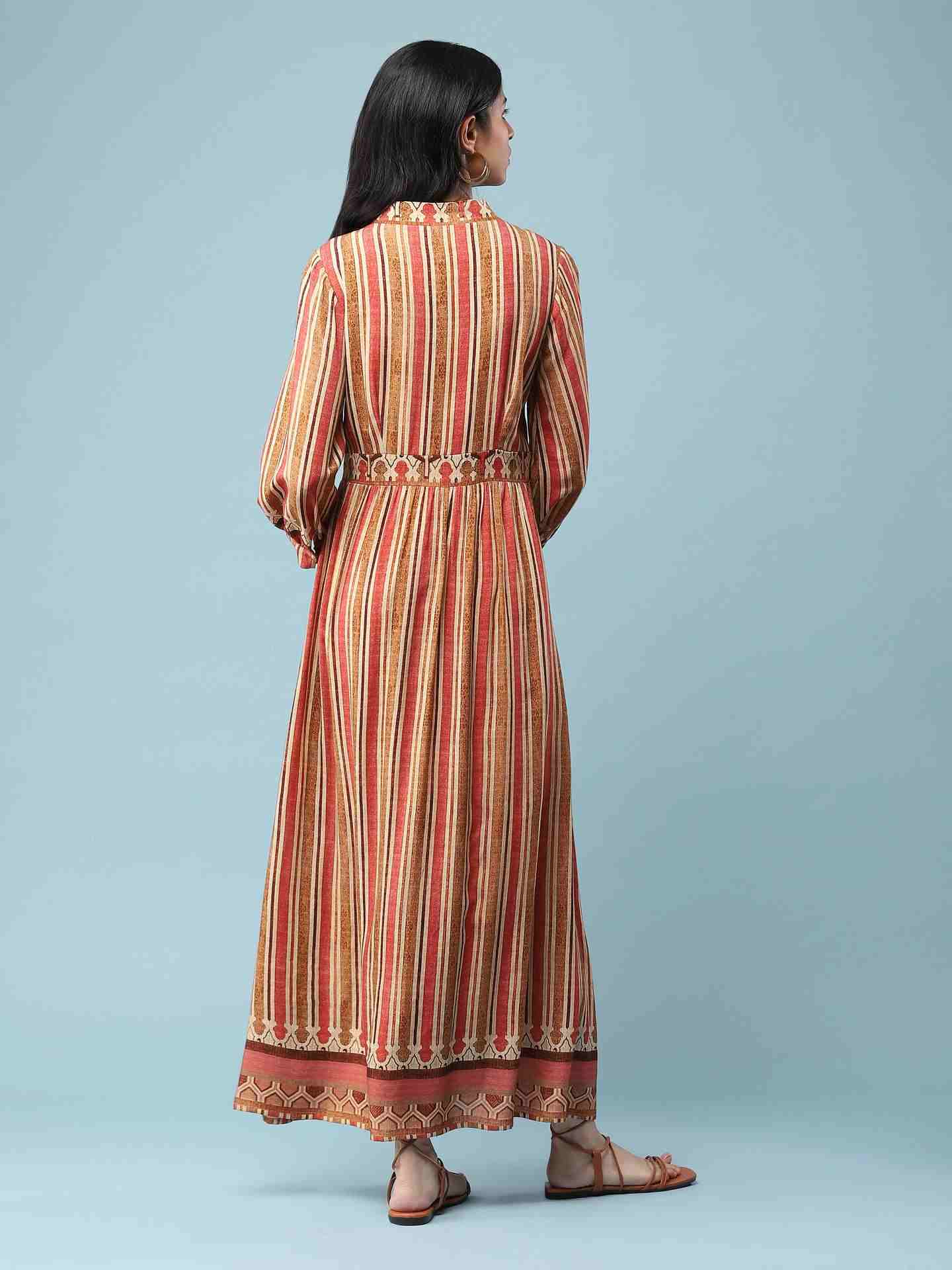 Brown Noah Long Dress