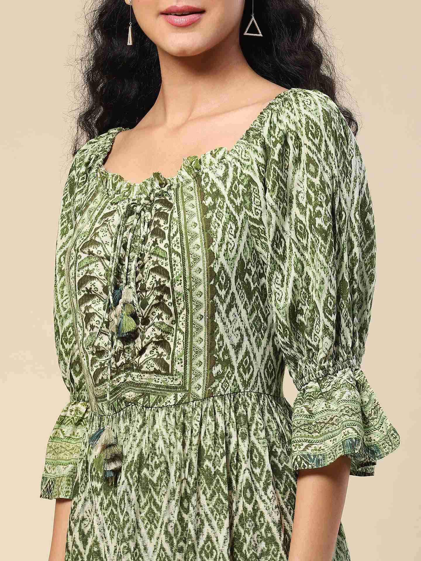 Green Mirage Long Dress