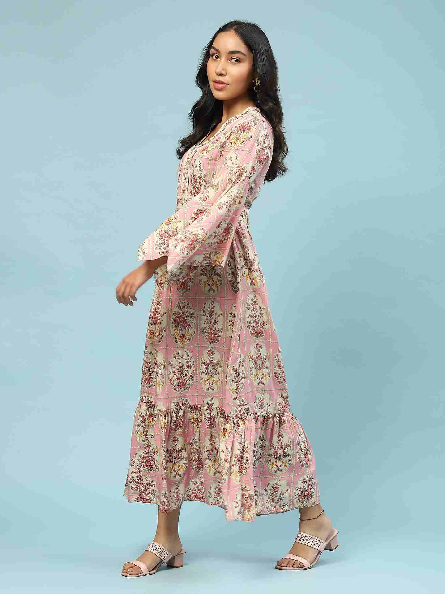 Pink Tamasvani Long Dress