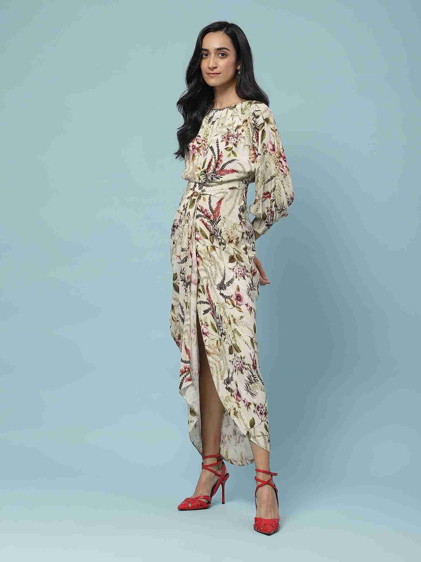 Off White Amaltas Long Dress
