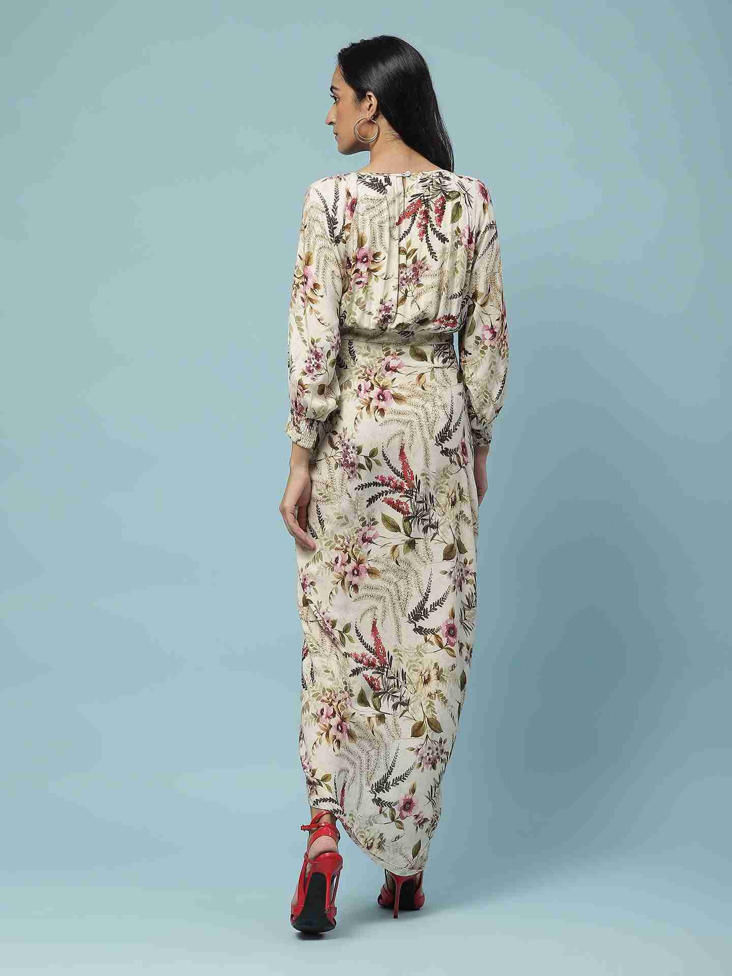 Off White Amaltas Long Dress
