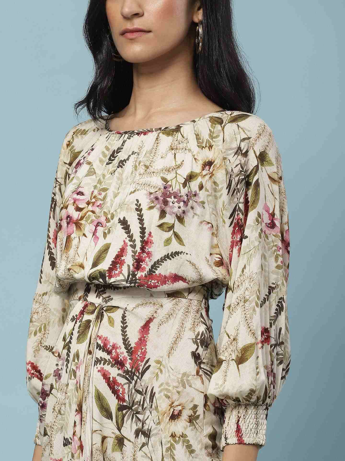 Off White Amaltas Long Dress