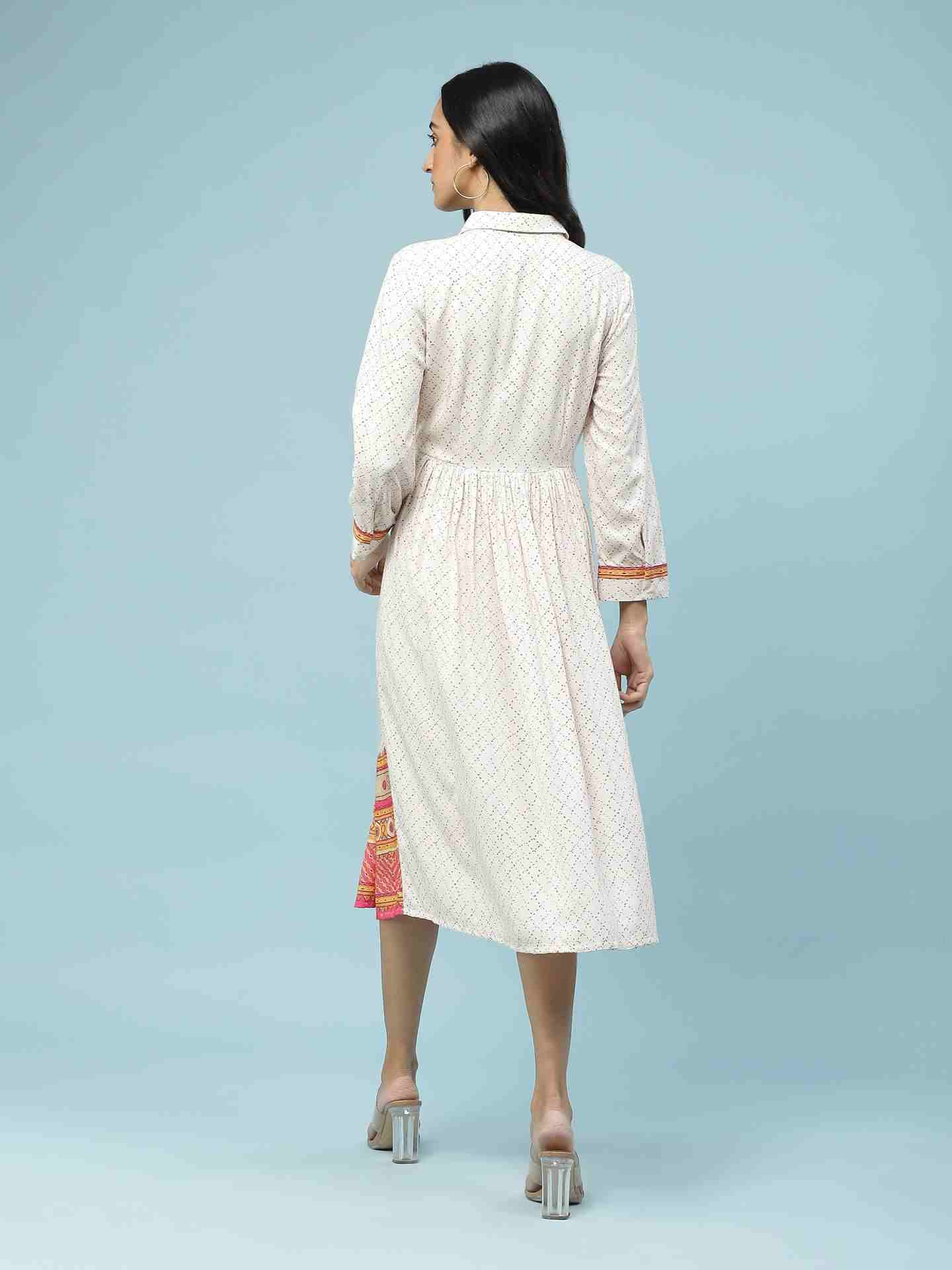 Ecru Bridu Long Dress