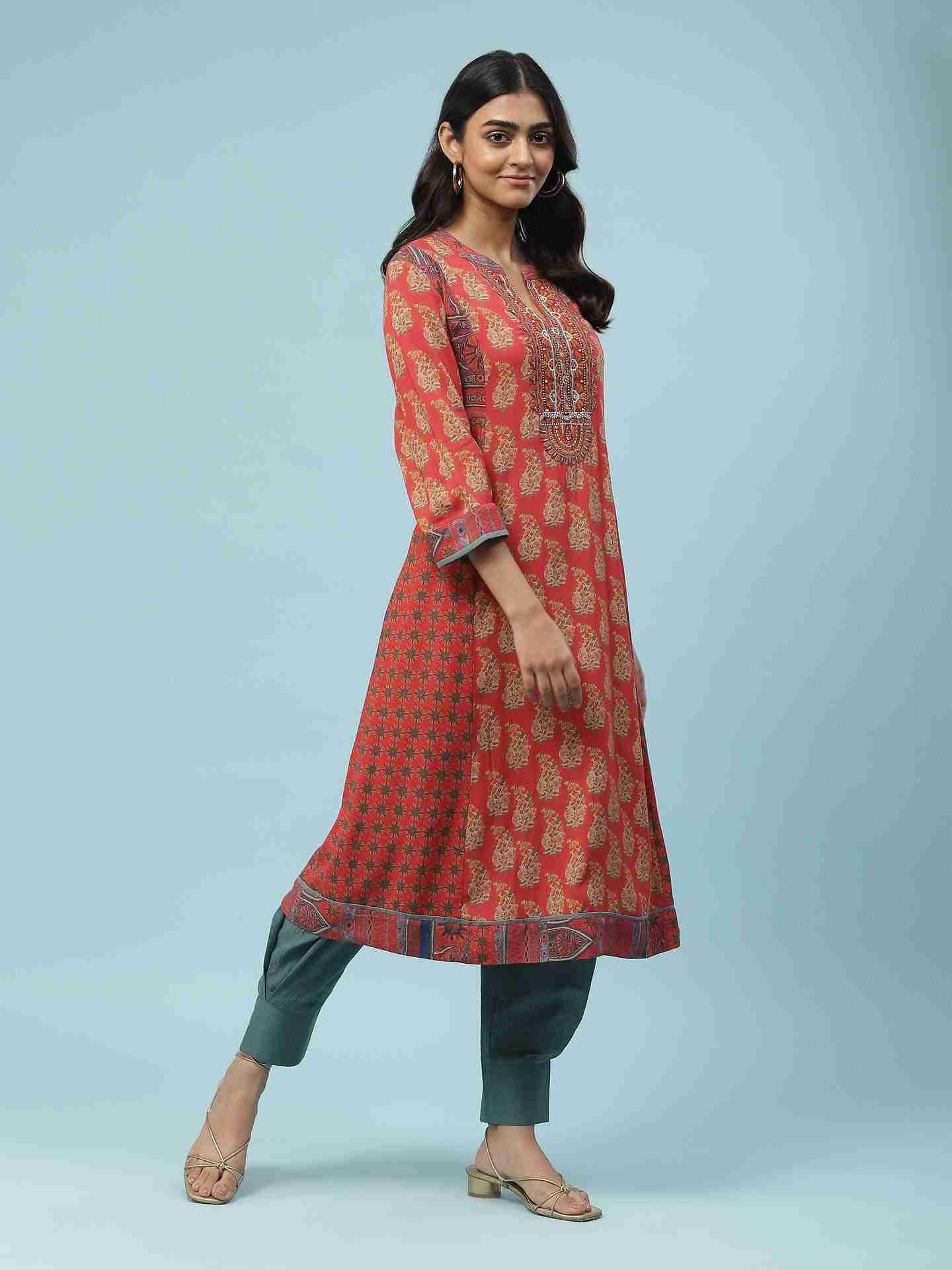 Red Jeevani Long Dress