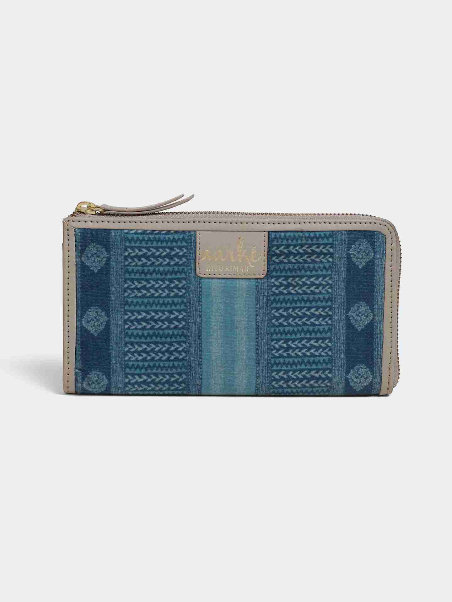 Blue Pashmina Wallet