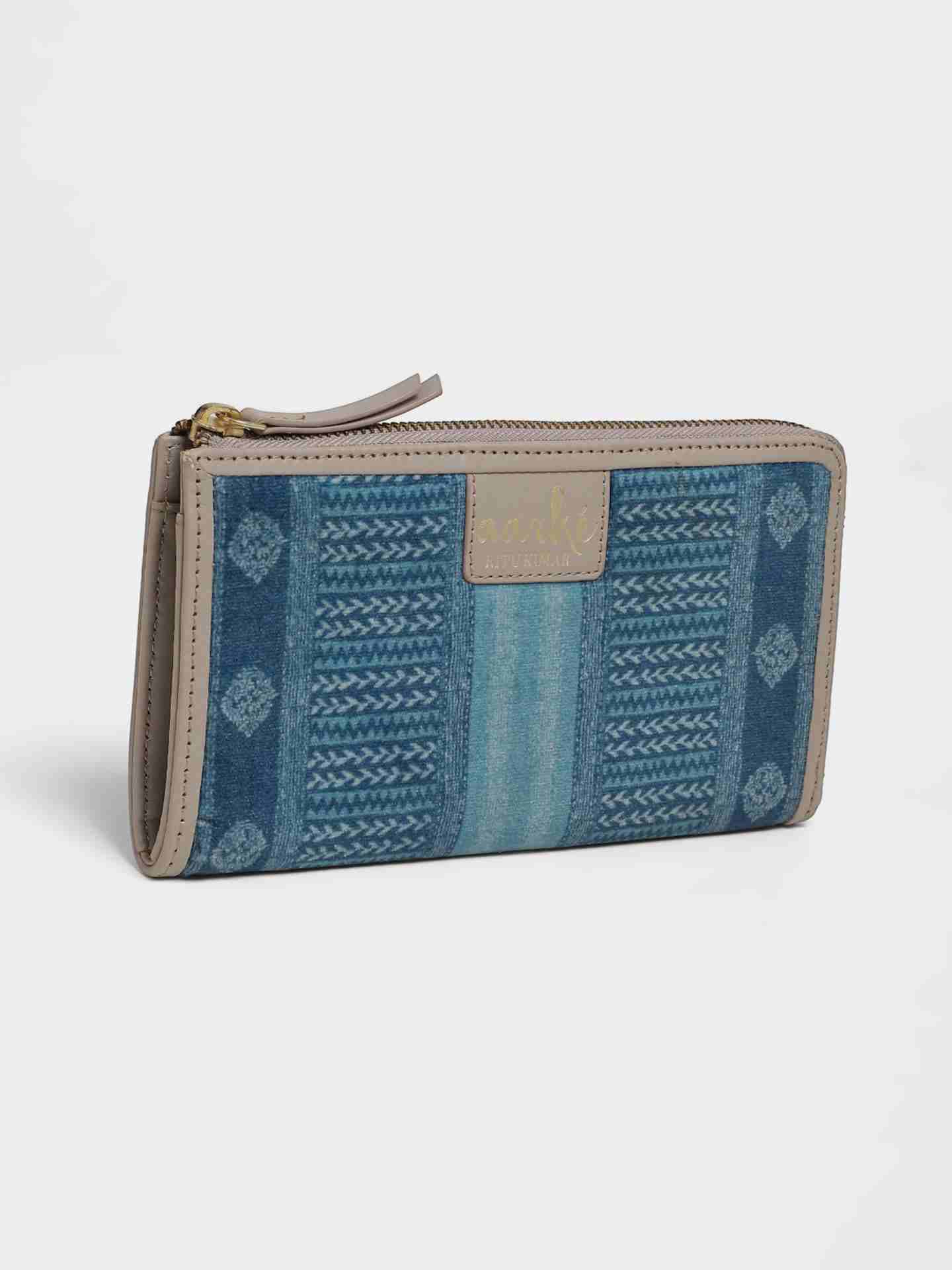 Blue Pashmina Wallet