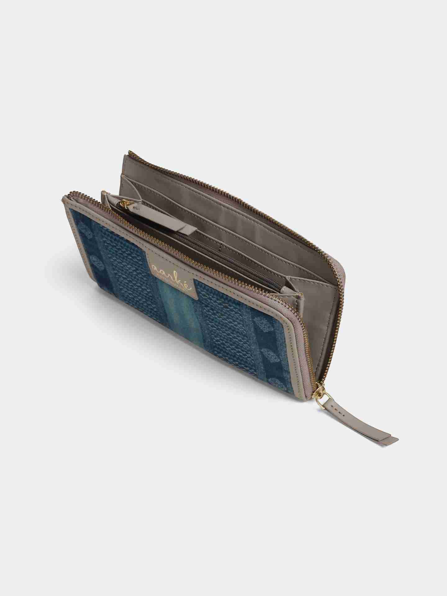 Blue Pashmina Wallet