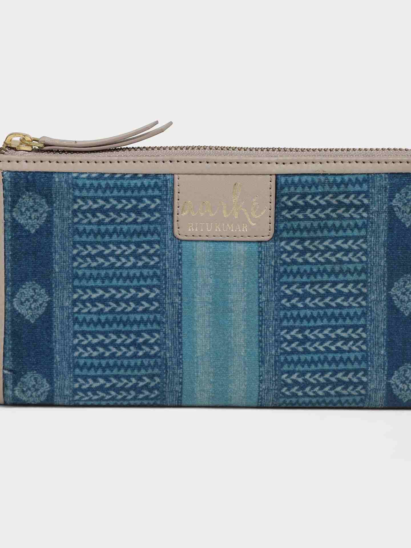 Blue Pashmina Wallet
