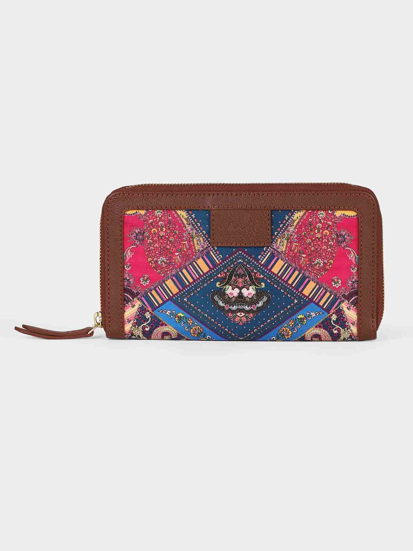 Blue Patch Paisley Wallet