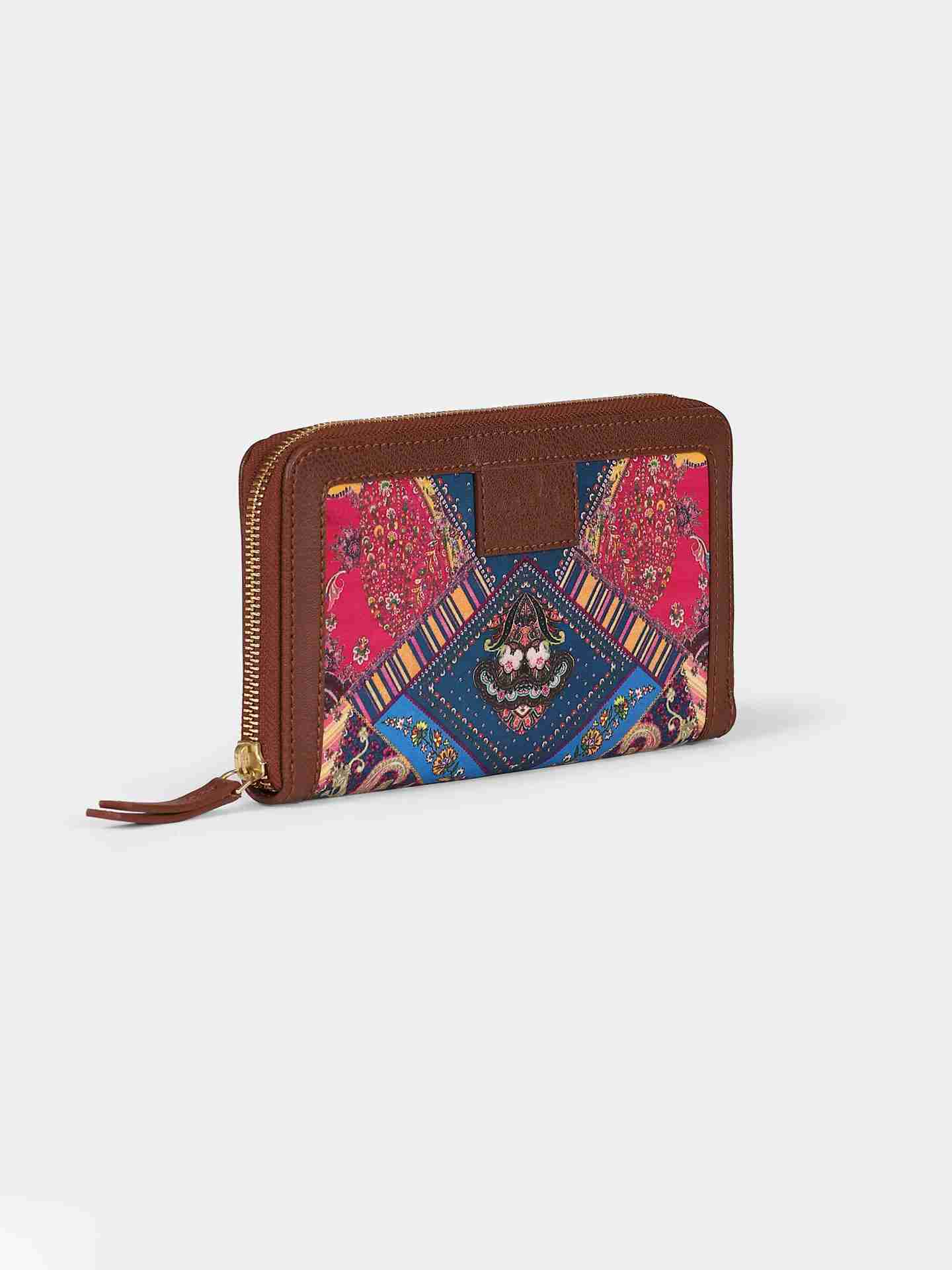 Blue Patch Paisley Wallet